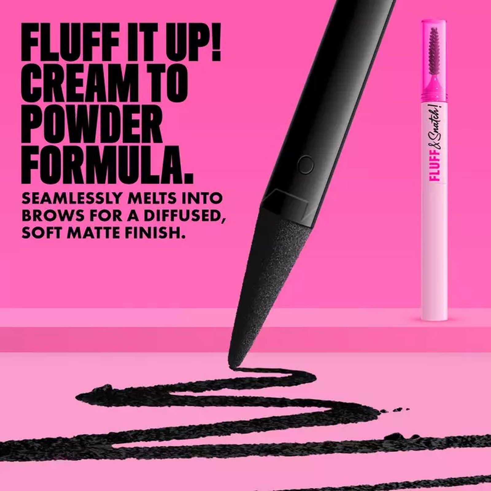 NYX Pro Makeup Fluff & Snatch! Brow Powder Pen 08 Black 1g