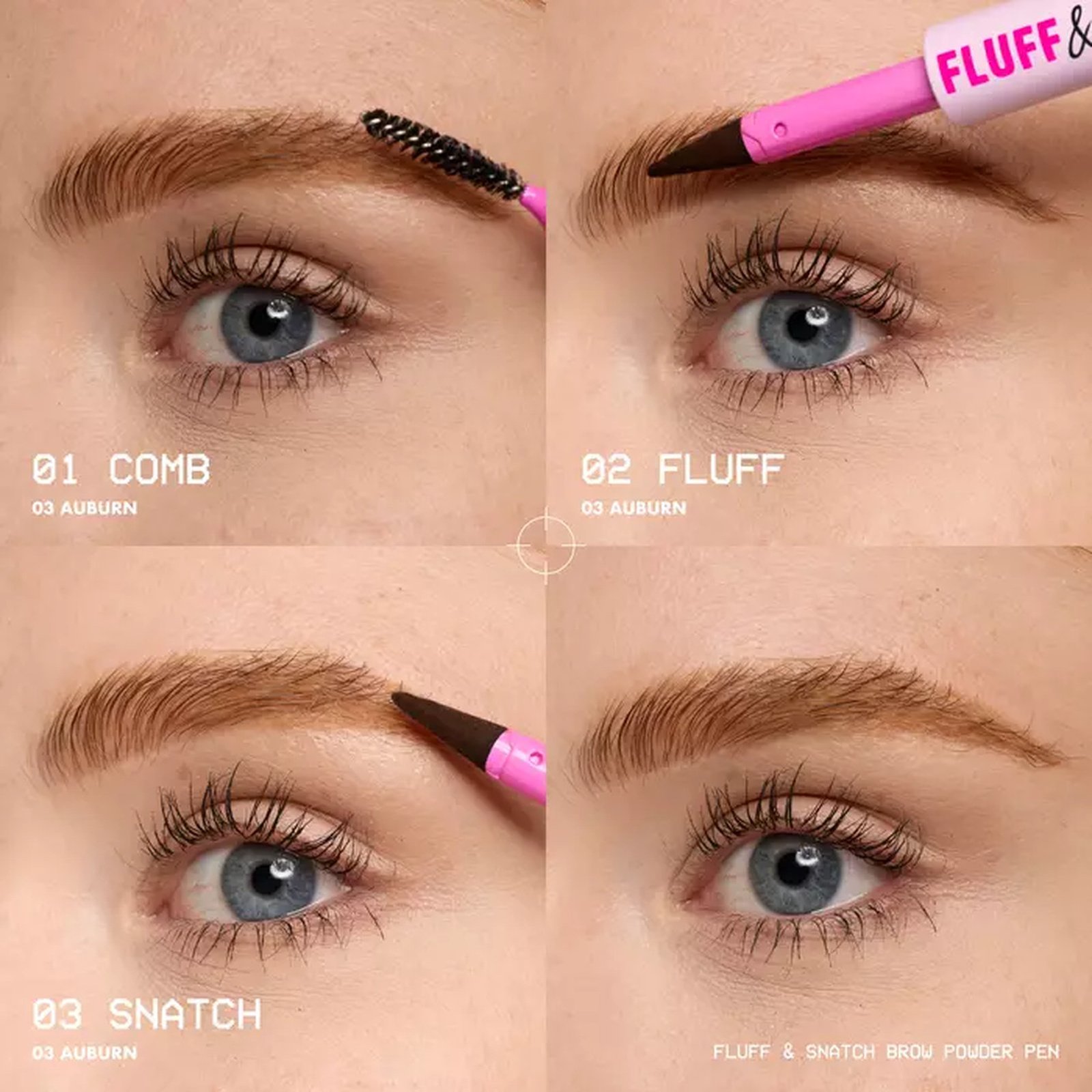NYX Pro Makeup Fluff & Snatch! Brow Powder Pen 08 Black 1g
