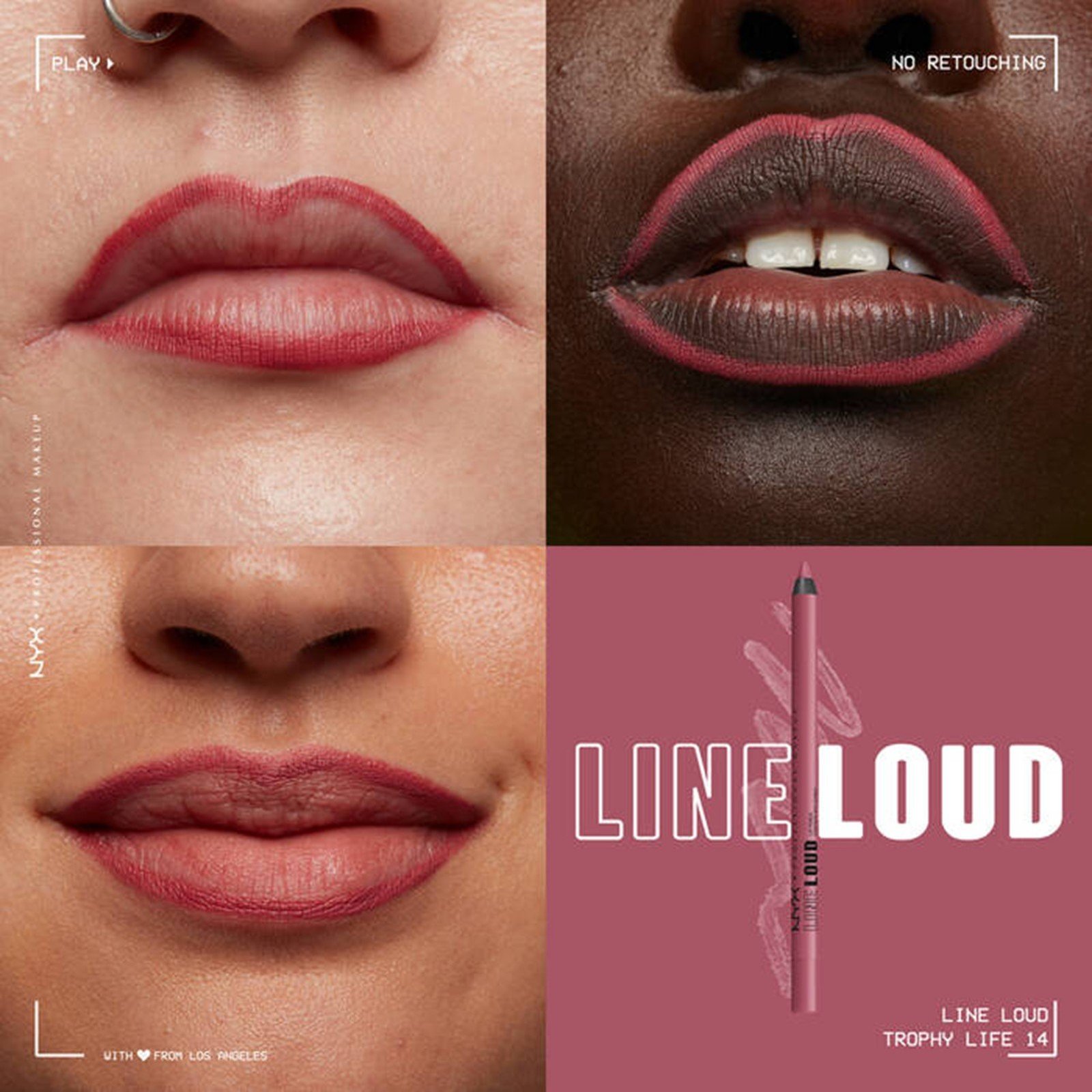 NYX Pro Makeup Line Loud Lip Pencil 14 Trophy Life 1.2g
