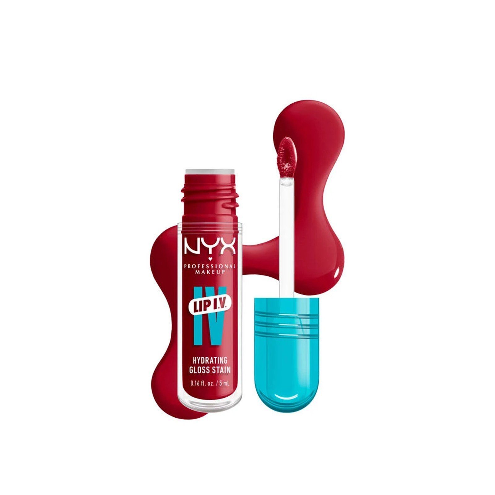 NYX Pro Makeup Lip I.V. Sérum Gloss Hidratante 11 Red-Y. Set. Wet! 5ml