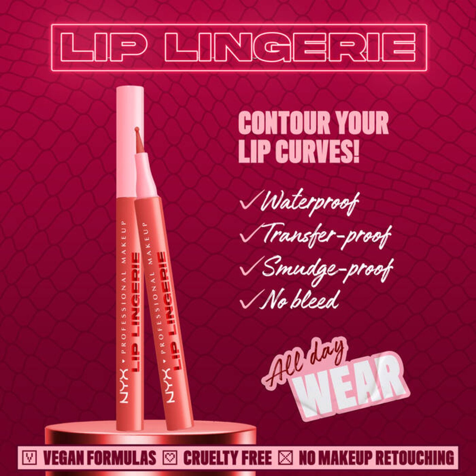 NYX Pro Makeup Lip Lingerie Lip Liner Stain 09 Send Nudes 1ml