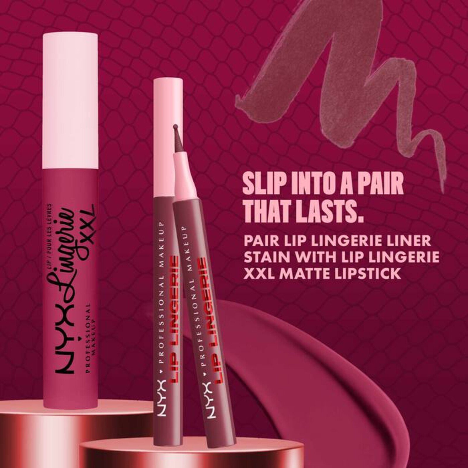 NYX Pro Makeup Lip Lingerie Lip Liner Stain 09 Send Nudes 1ml