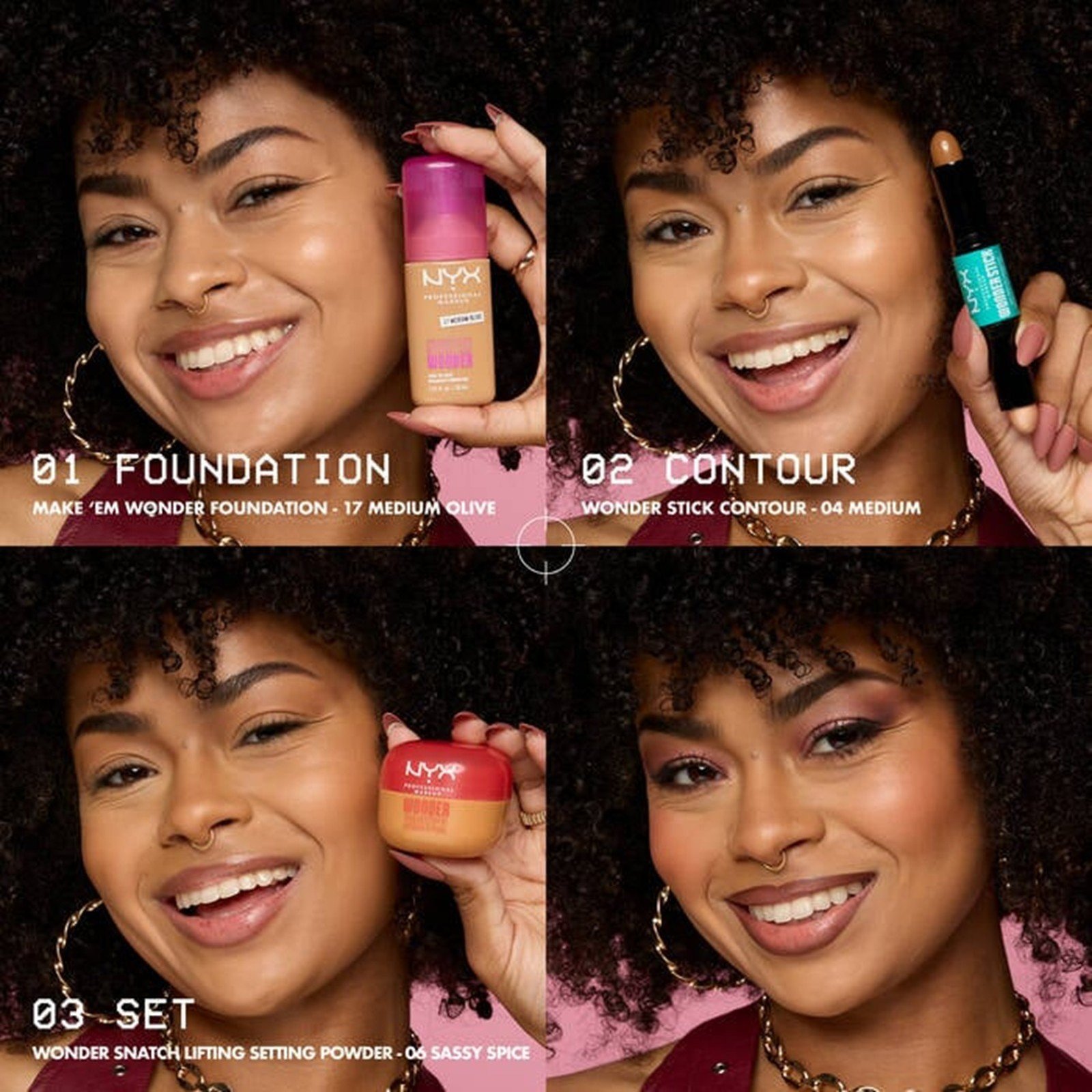 NYX Pro Makeup Make'em Wonder كريم أساس مطفي ناعم قابل للتراكم 17 Medium Olive 30ml