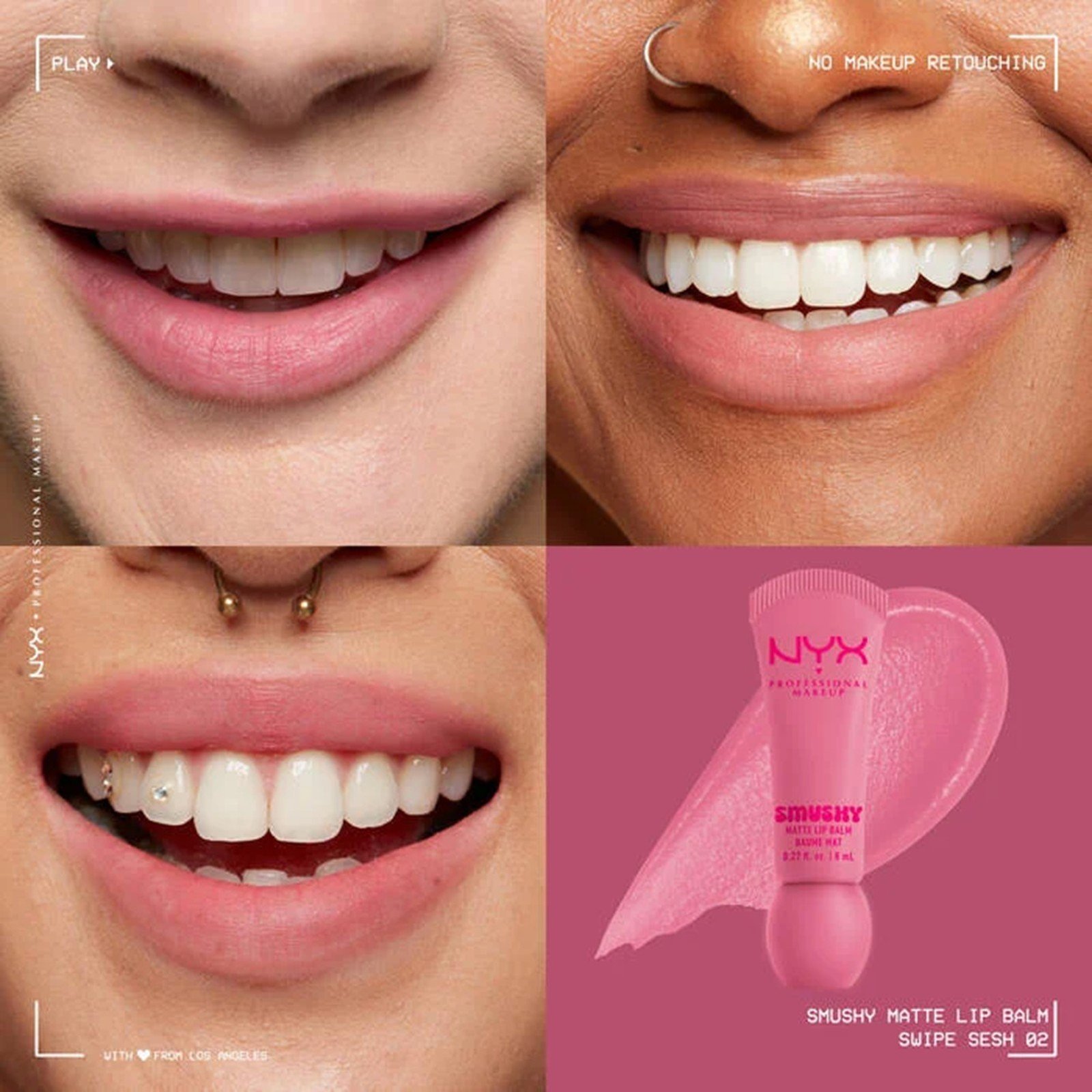 NYX Pro Makeup Smushy Matte Lip Balm Swipe Sesh 8ml