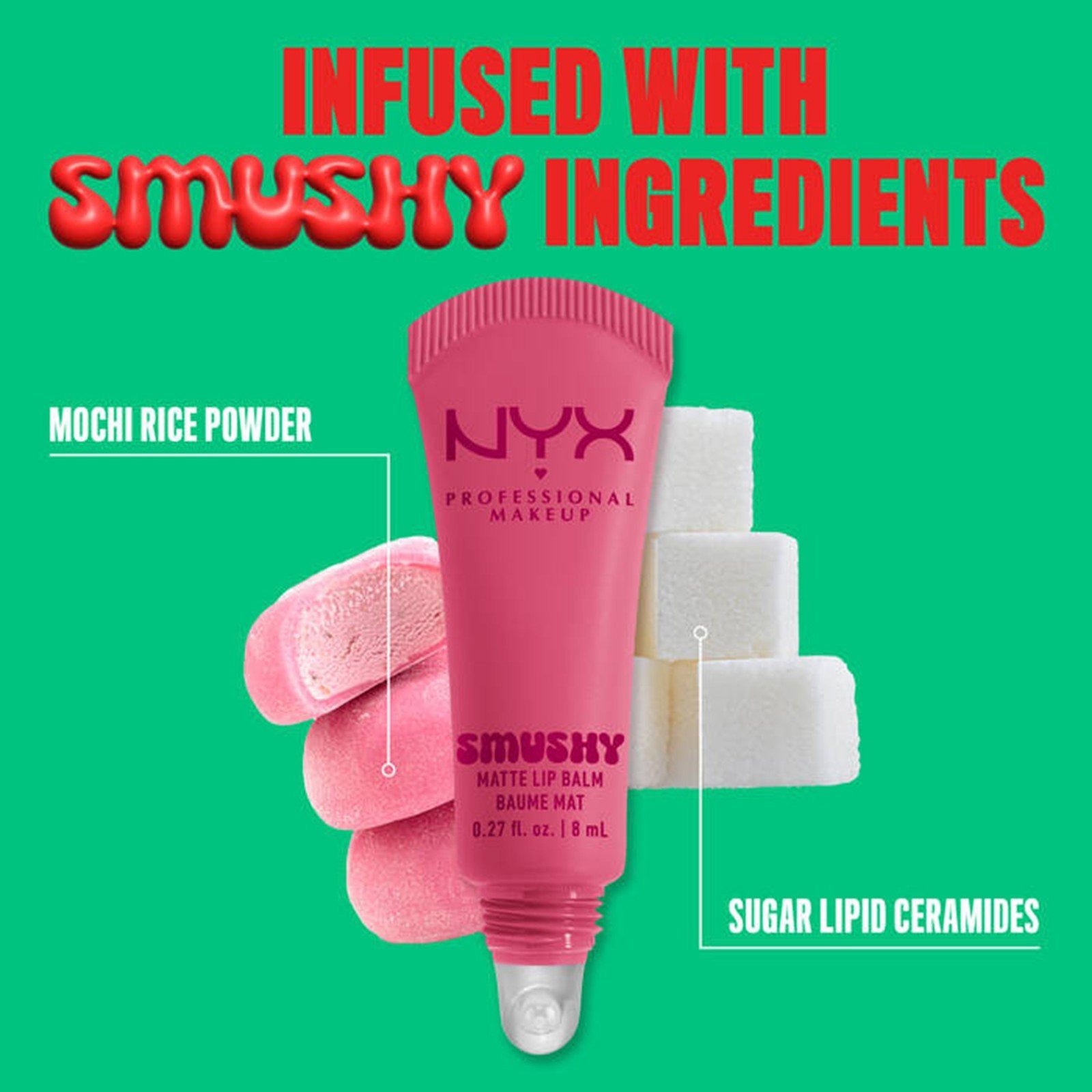NYX Pro Makeup Smushy Matte Lip Balm Swipe Sesh 8ml
