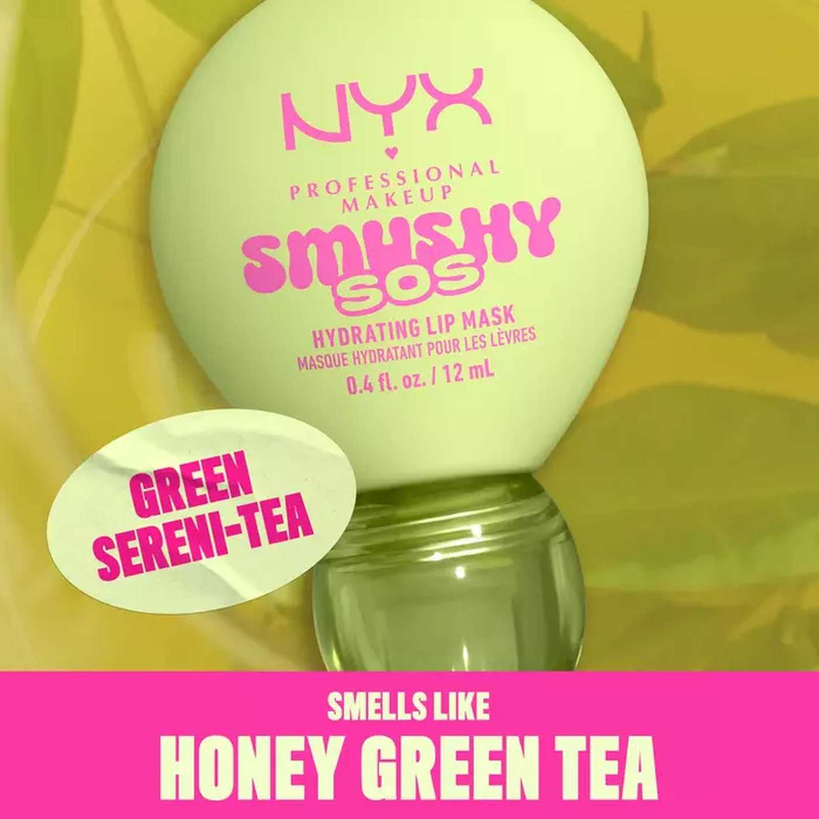 NYX Pro Makeup Smushy SOS Hydrating Lip Mask 01 Green Sereni-Tea 12ml