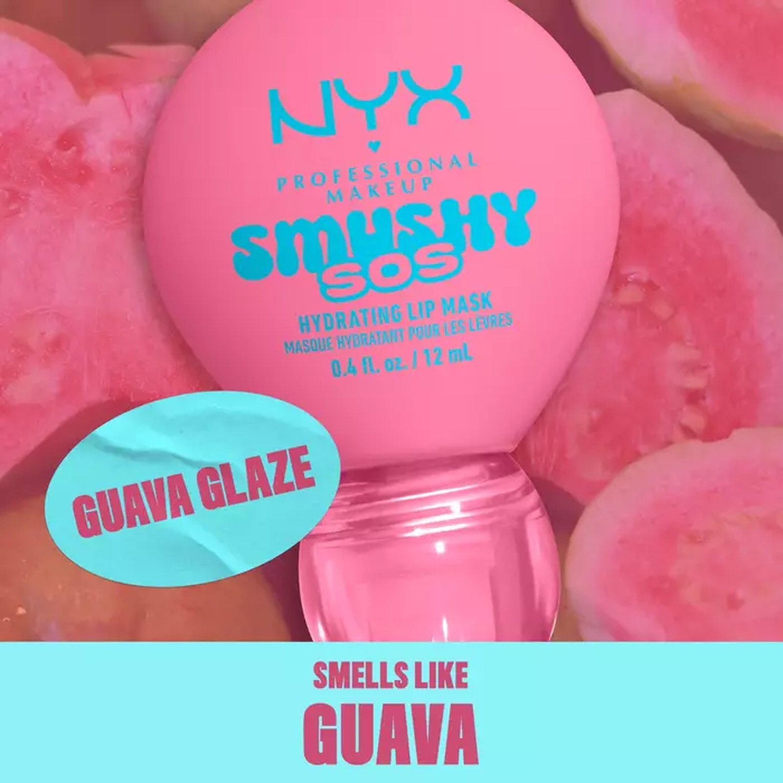 NYX Pro Makeup Smushy SOS Hydrating Lip Mask 04 Guava Glaze 12ml