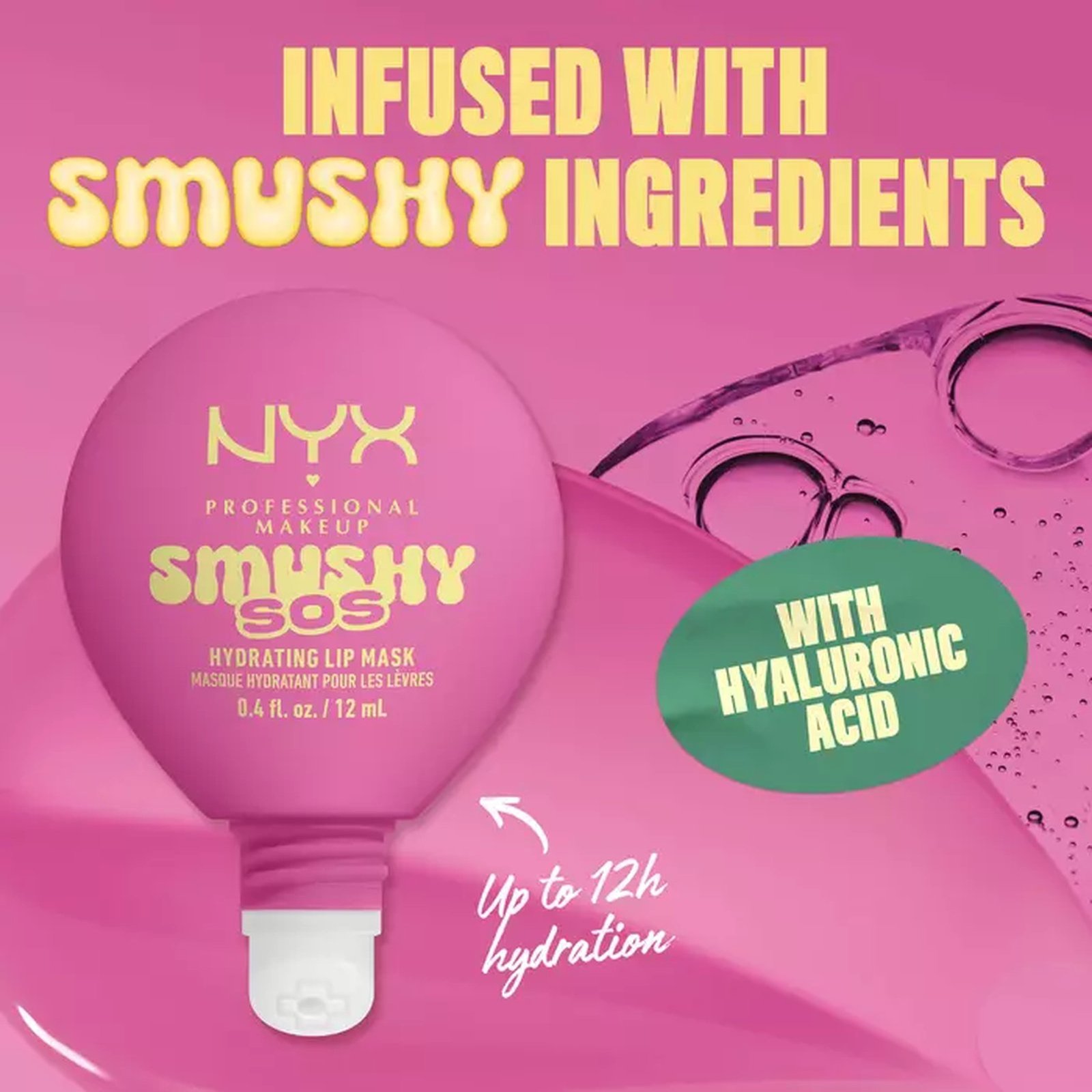NYX Pro Makeup Smushy SOS Hydrating Lip Mask 05 Lavender Soother 12ml