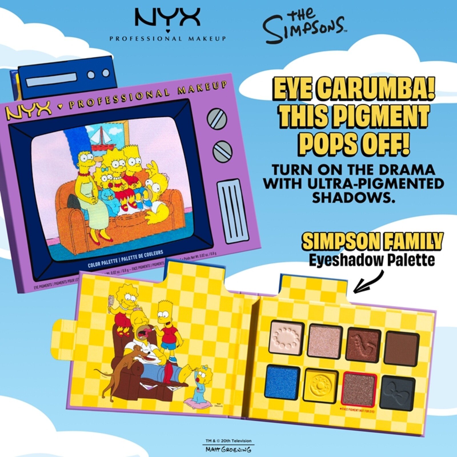 NYX Pro Makeup The Simpsons Color Palette