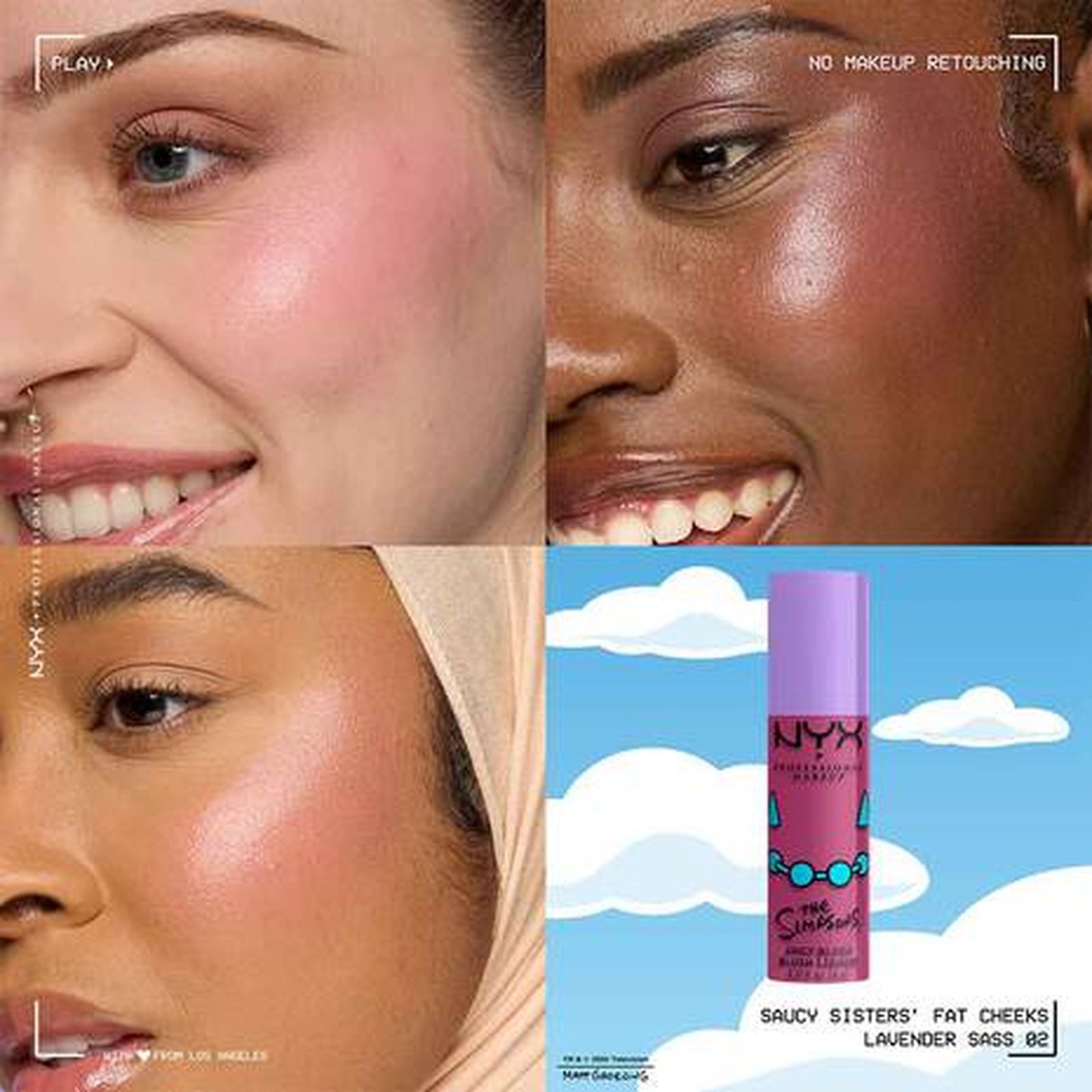 NYX Pro Makeup The Simpsons Juicy Blush Lavender Sass 8ml