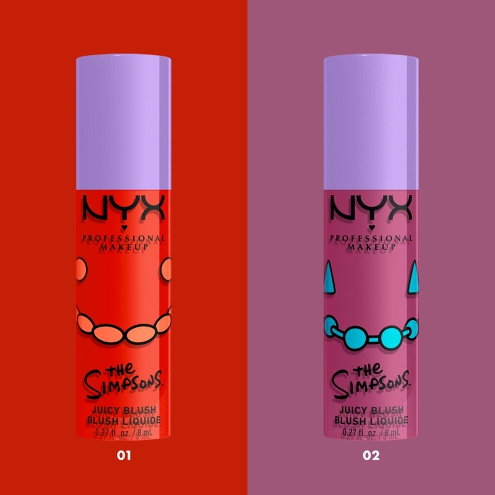 NYX Pro Makeup The Simpsons Juicy Blush Lavender Sass 8ml