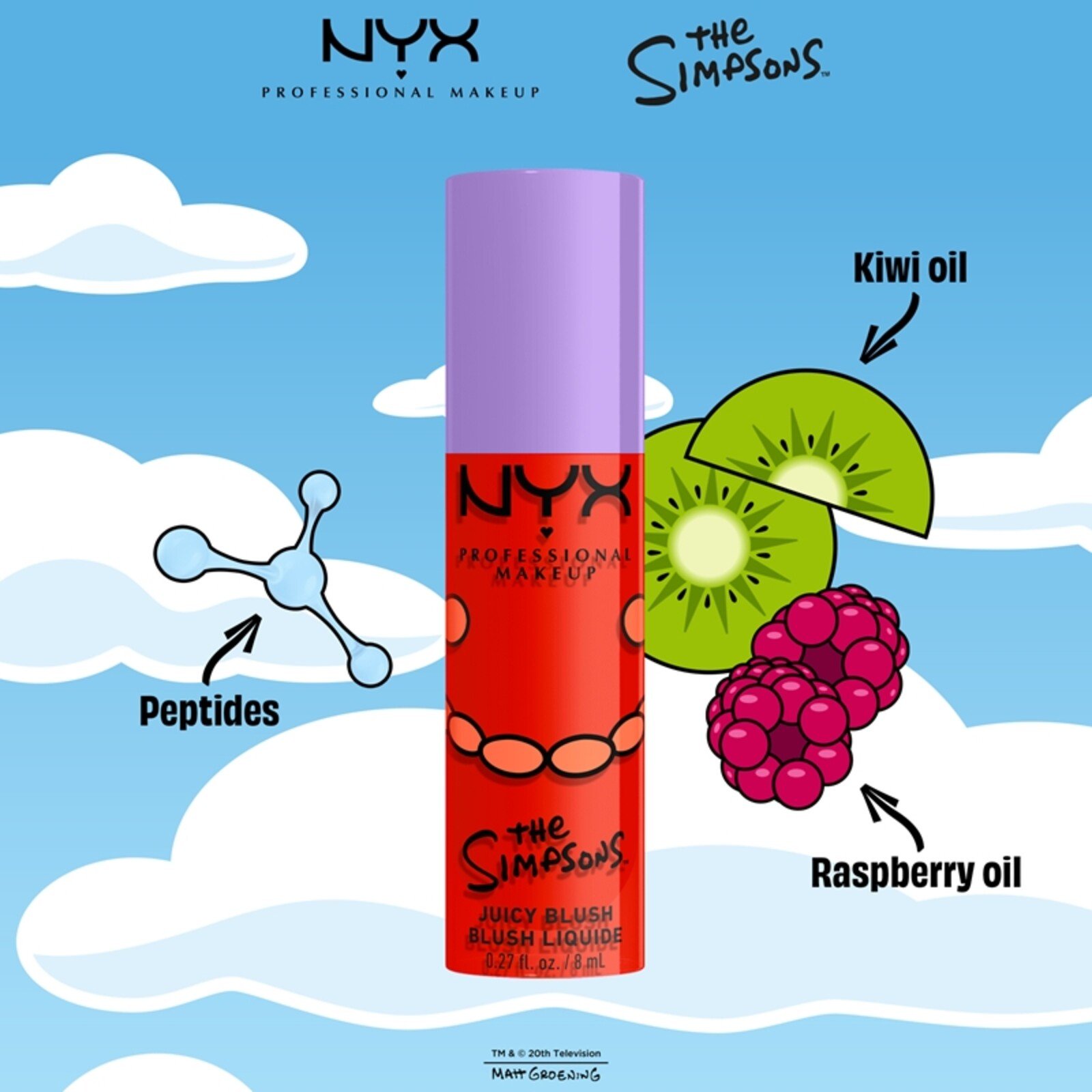 NYX Pro Makeup The Simpsons Juicy Blush Snarky Scarlett 8ml