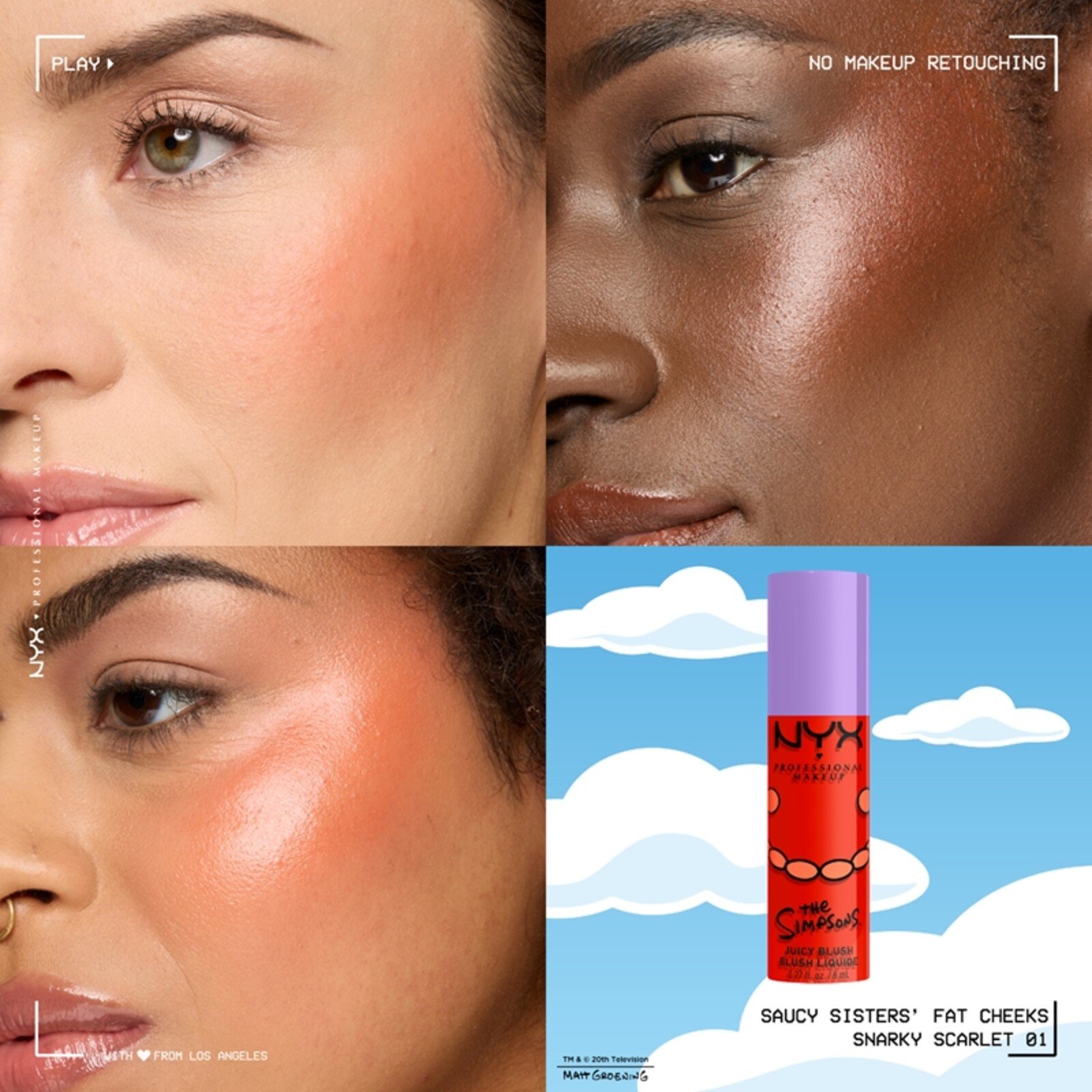 NYX Pro Makeup The Simpsons Juicy Blush Snarky Scarlett 8ml