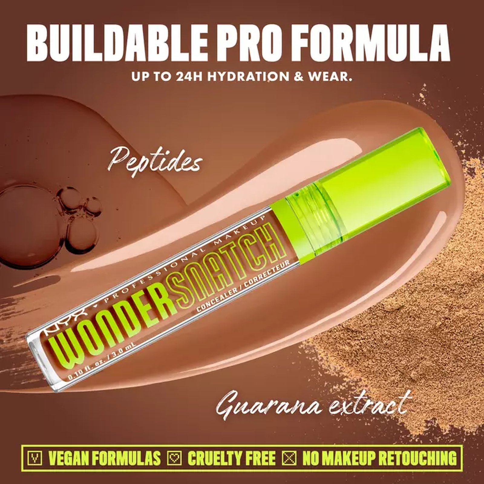 NYX Pro Makeup Wonder Snatch Concealer 19 Nutmeg 3ml