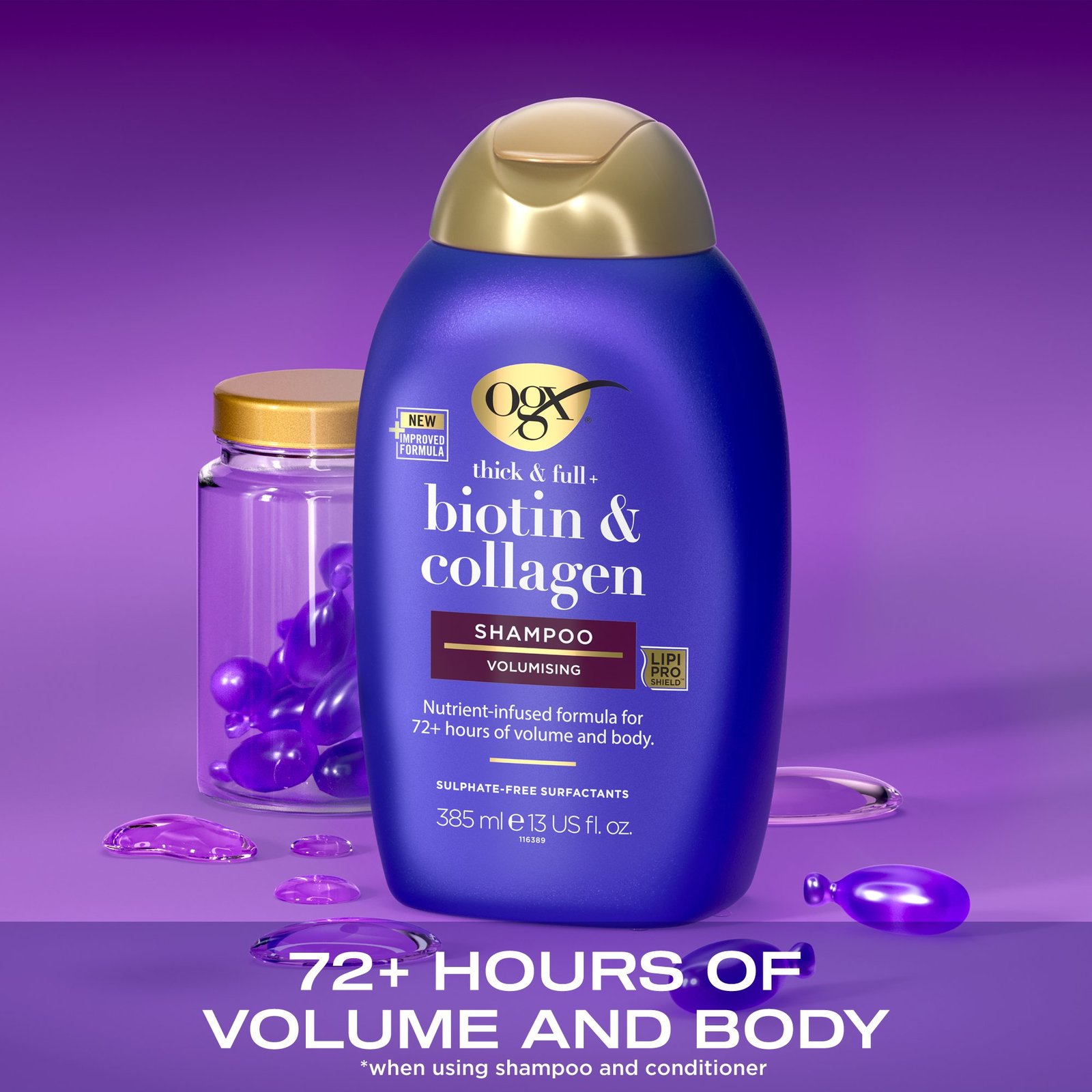 OGX Champú Thick & Full + Biotin & Collagen 385ml