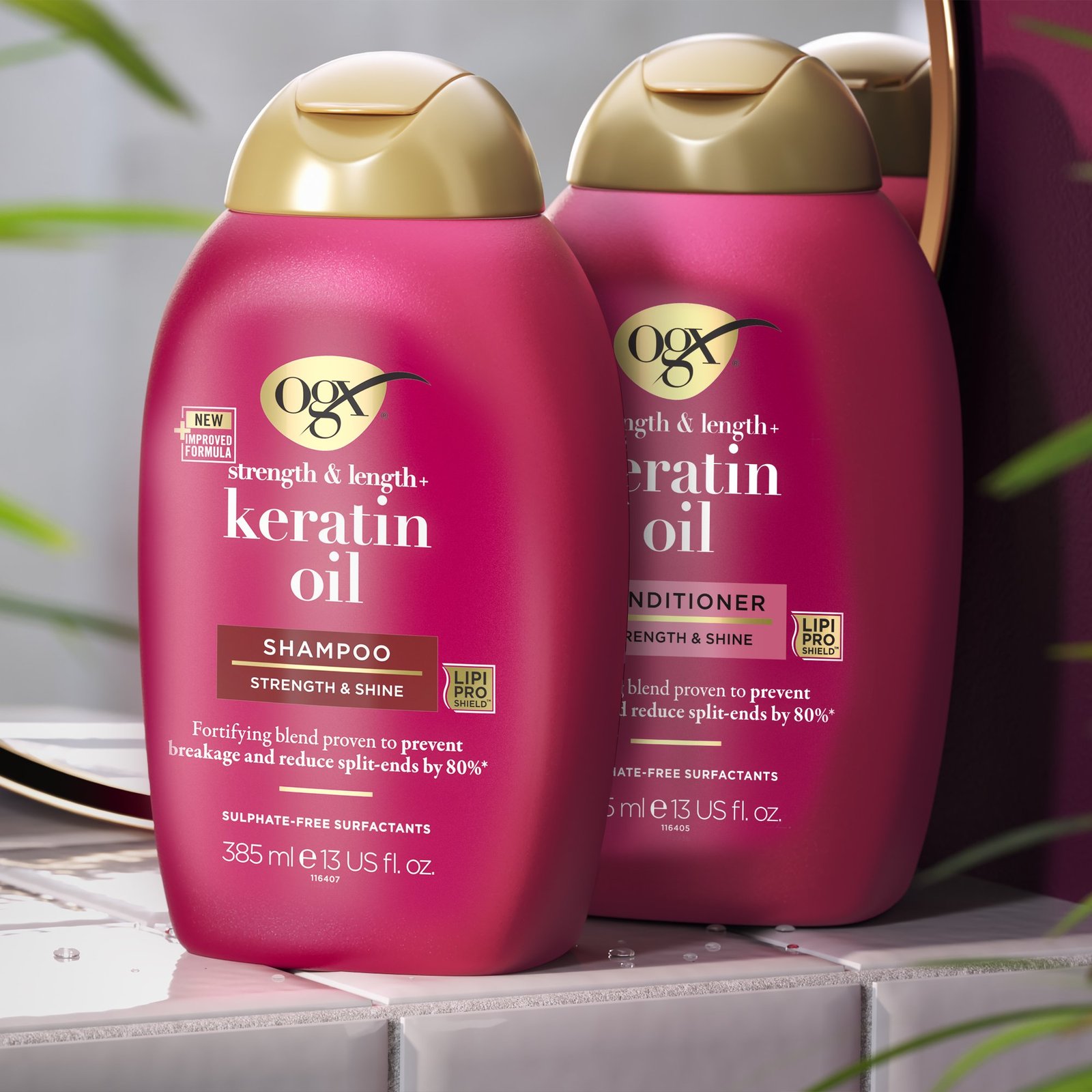 OGX Strength & Length + Keratin Oil Conditioner 385ml