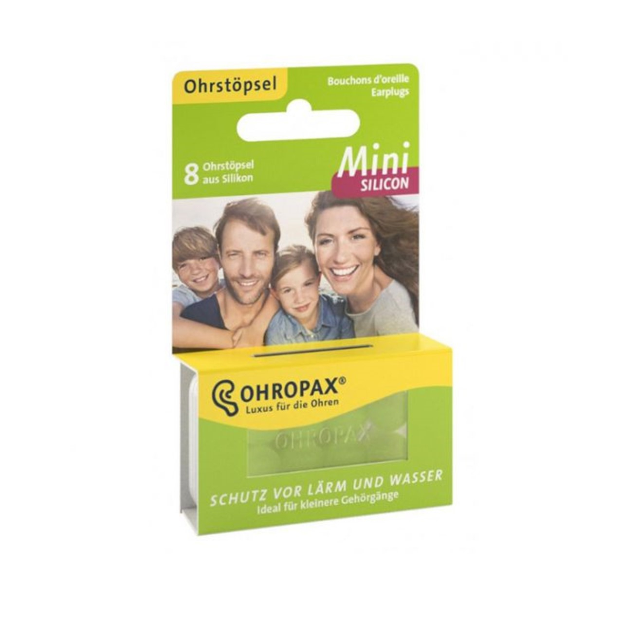 Ohropax Mini Silicone Plugs x8