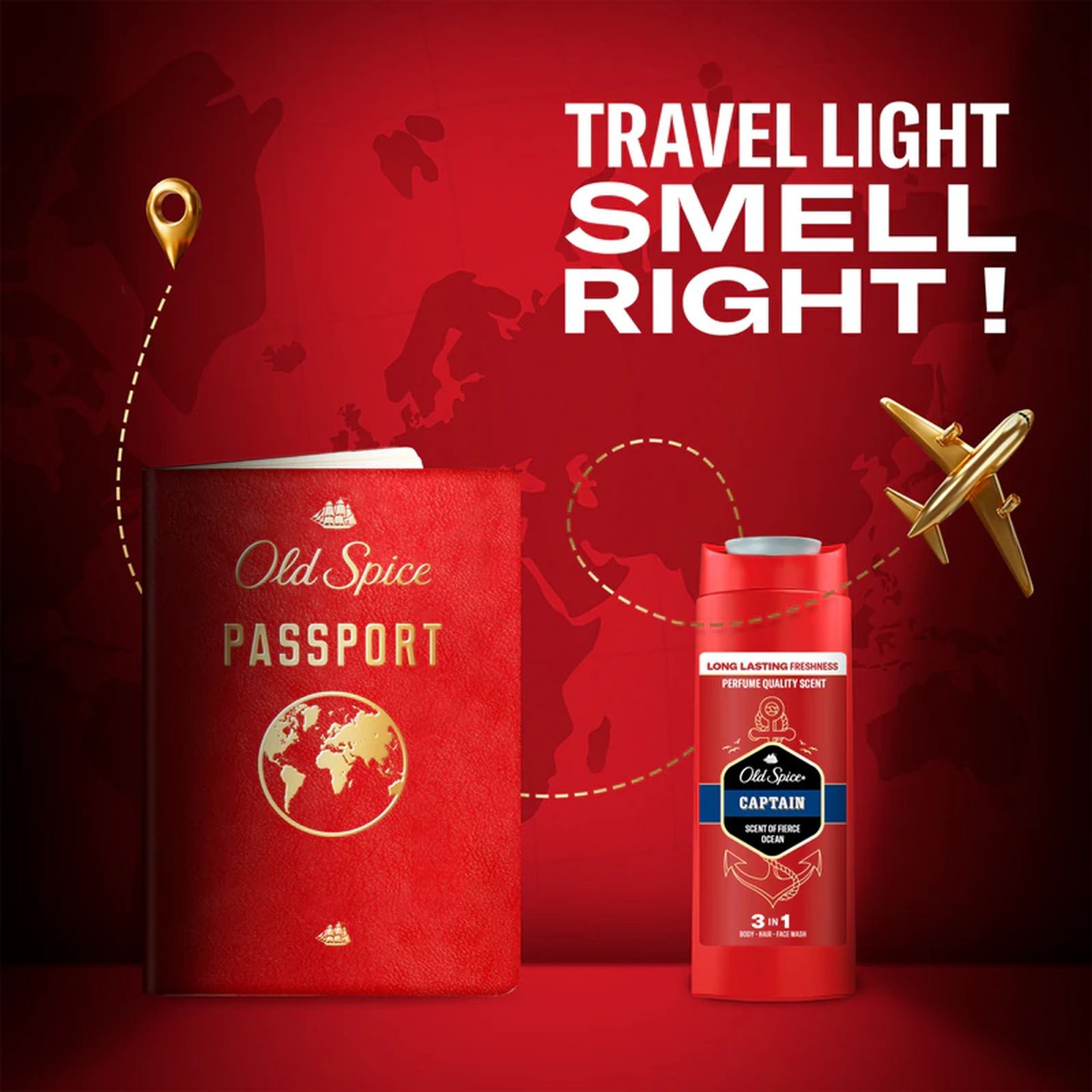 Old Spice Captain جل استحمام 3 في 1 90ml