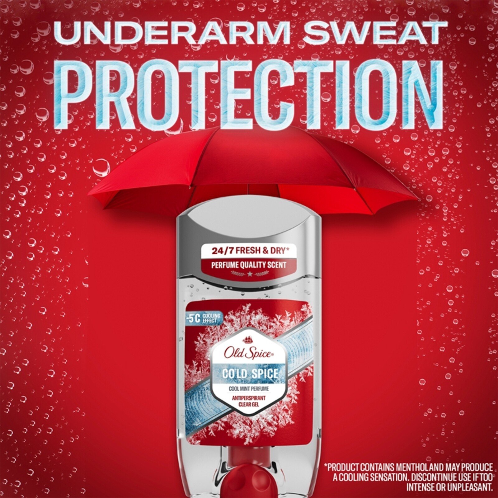Old Spice Cold Spice Antiperspirant Clear Gel Cool Mint Perfume 70ml