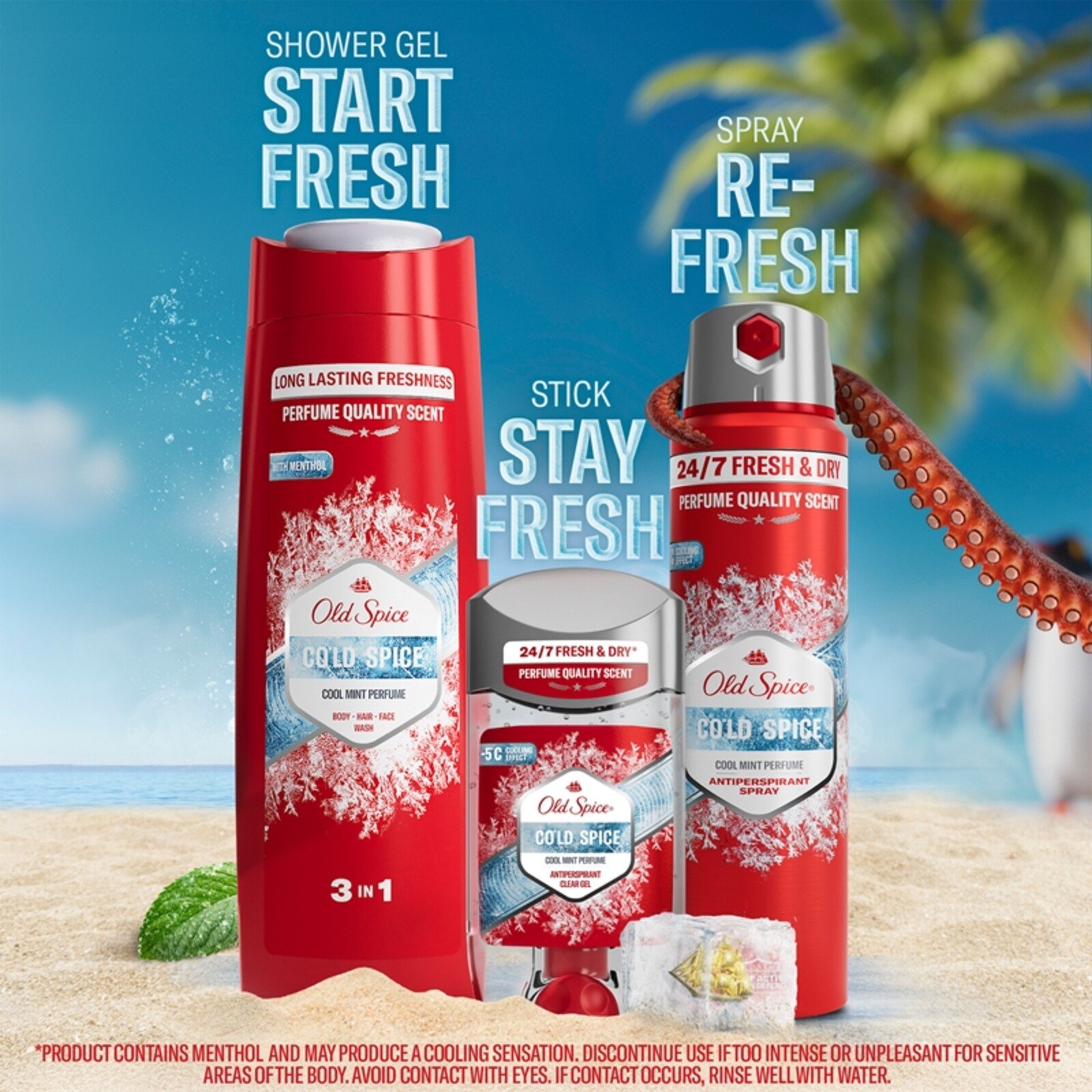 Old Spice Cold Spice Antiperspirant Clear Gel Cool Mint Perfume 70ml