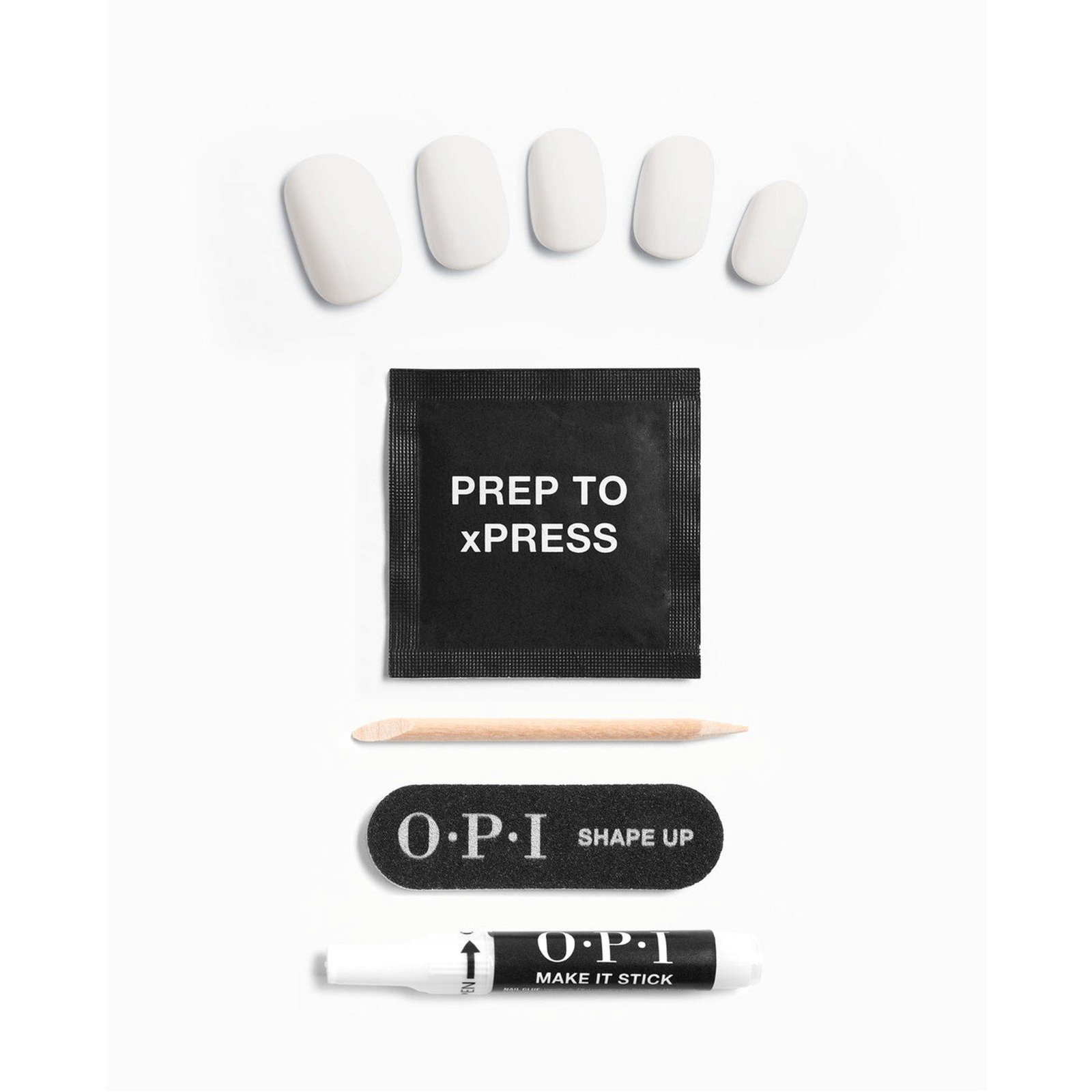OPI xPress/On أظافر لاصقة فورية بلمسة جيلية بدرجات أيقونية Classic Short Funny Bunny x30