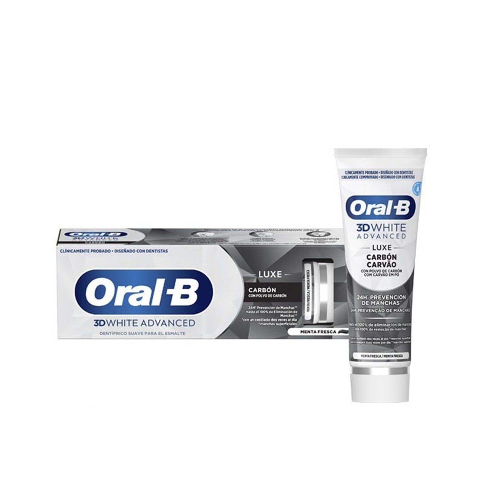 Oral-B 3D White Advanced Luxe Pasta de Dientes con Carbón 75ml