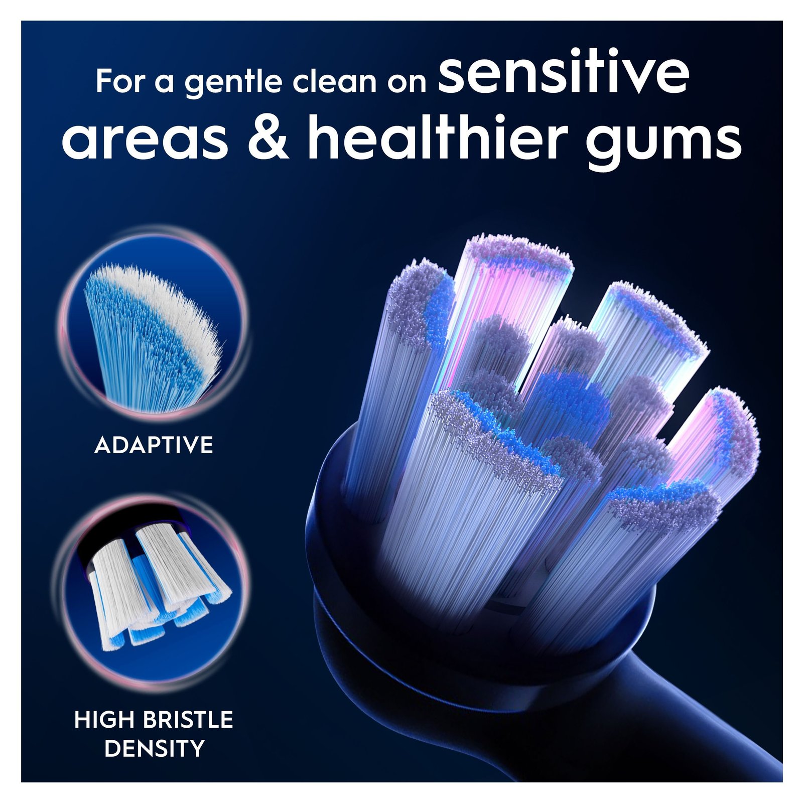 Oral-B iO Gentle Care Replacement Head Electric Toothbrush Black x8