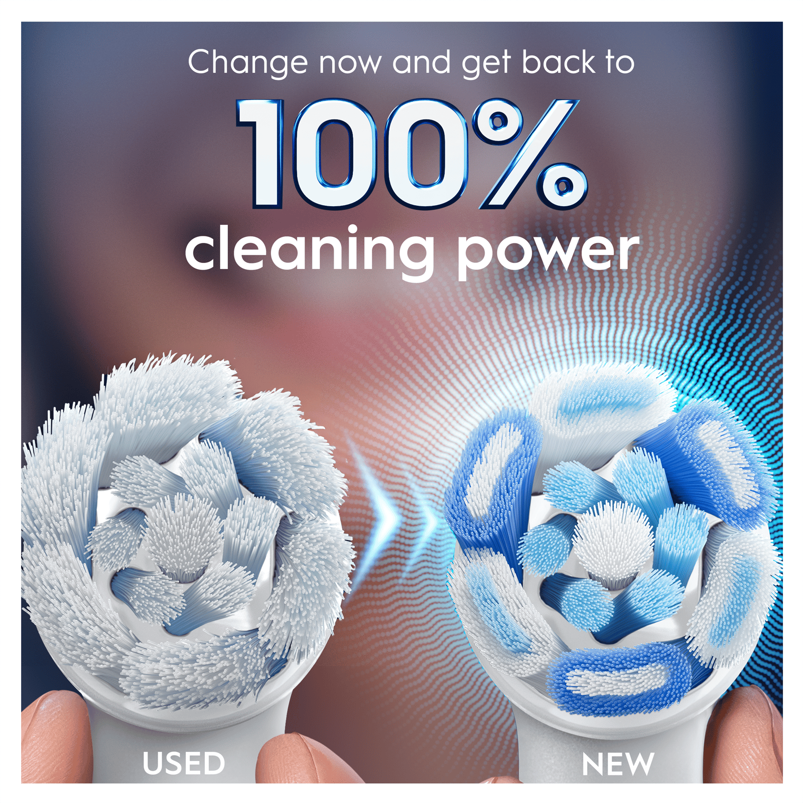 Oral-B iO Ultimate Clean Replacement Head Electric Toothbrush White x8