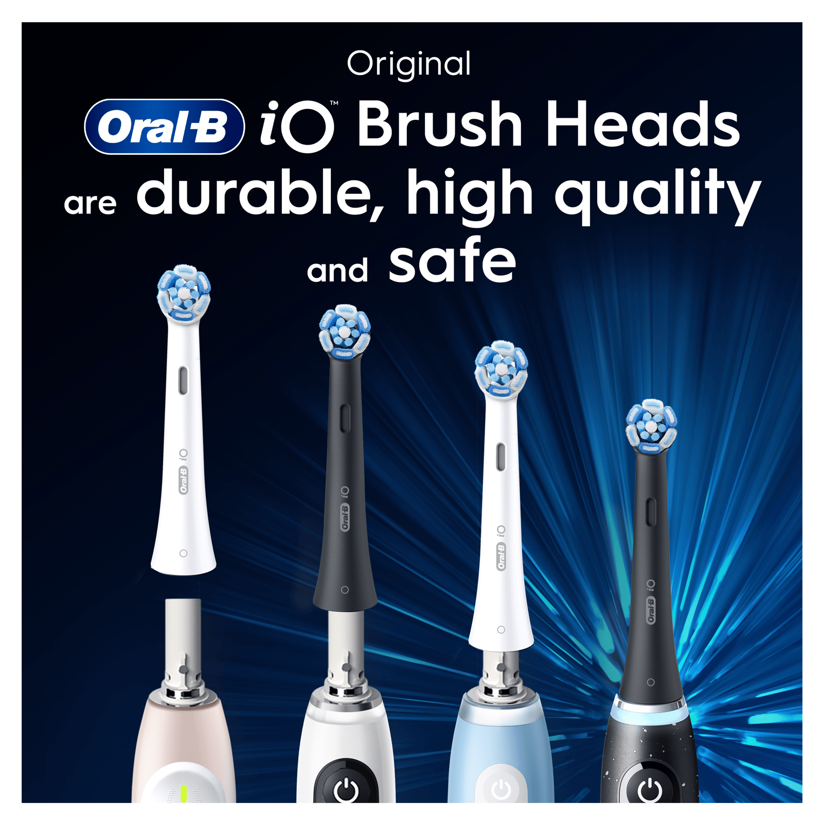 Oral-B iO Ultimate Clean Replacement Head Electric Toothbrush White x8
