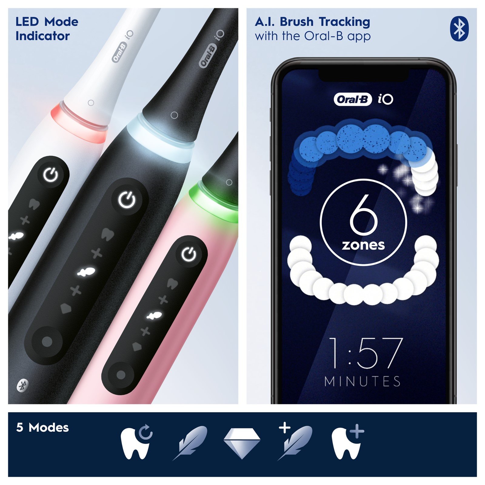 Oral-B iO™ Series 5S Ultimate Clean Electric Toothbrush Matt Black
