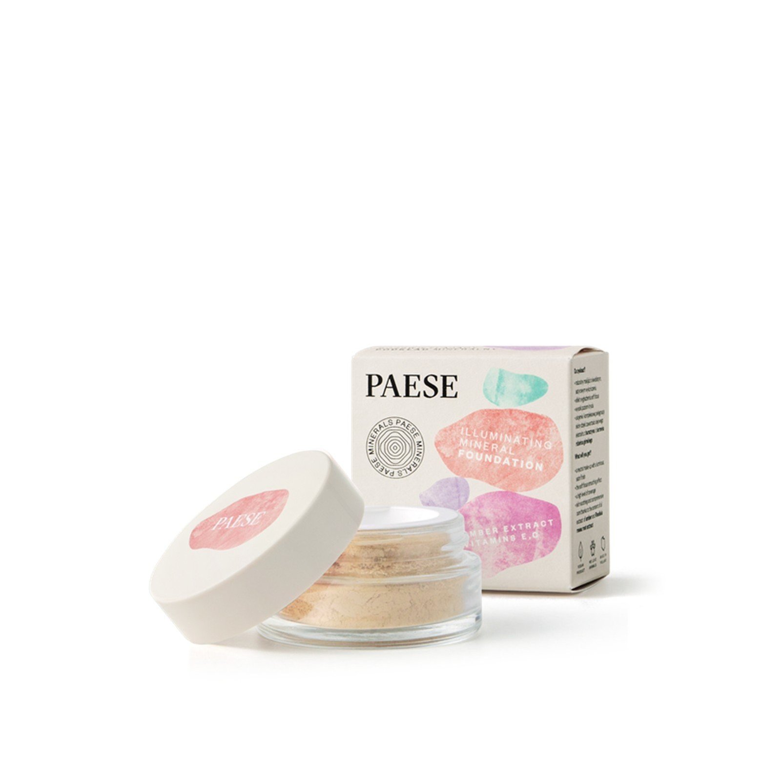Paese كريم أساس معدني مضيء