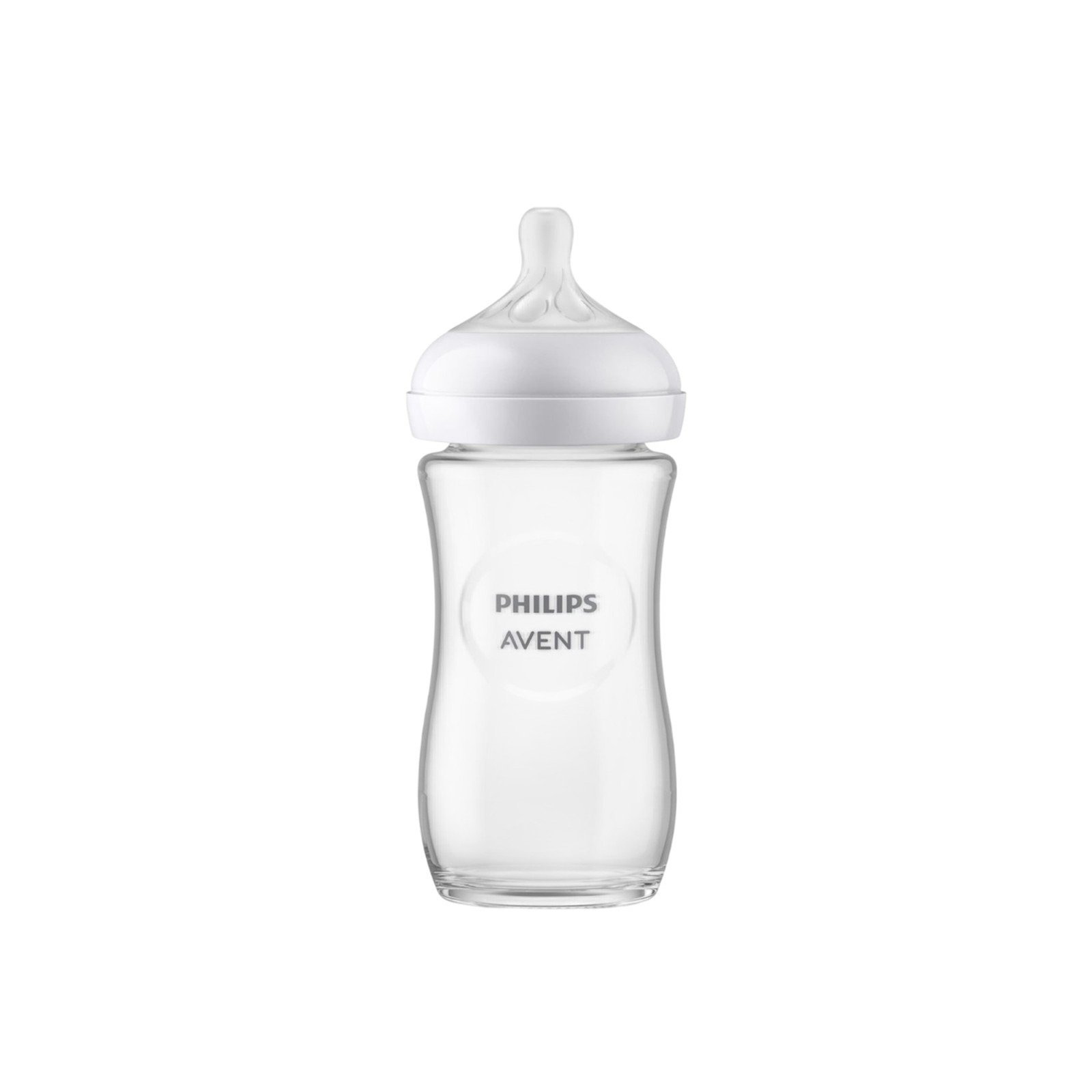Philips Avent Natural Response Biberón de Cristal Puro para Bebé 3-6m 240ml