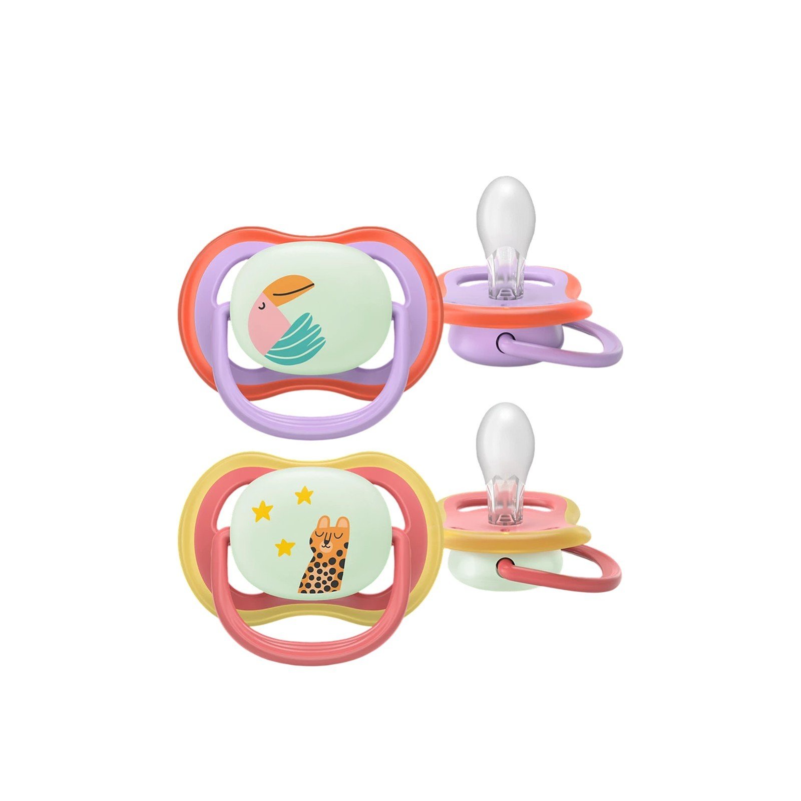 Philips Avent Chupete Nocturno Ultra Air 18m+ x2