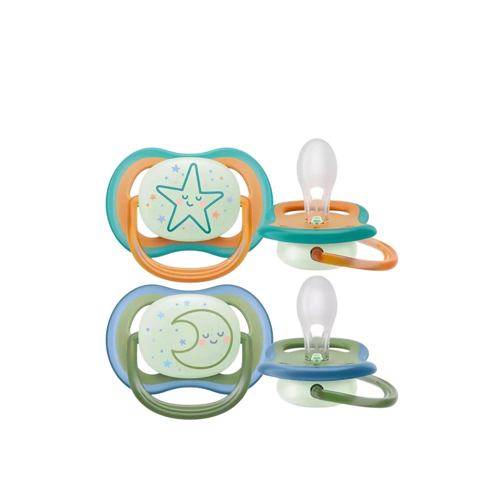 Philips Avent Chupete Nocturno Ultra Air 18m+ x2