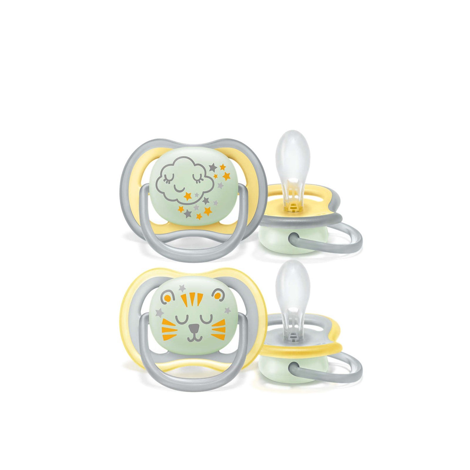 Philips Avent Chupete Nocturno Ultra Air 18m+ x2