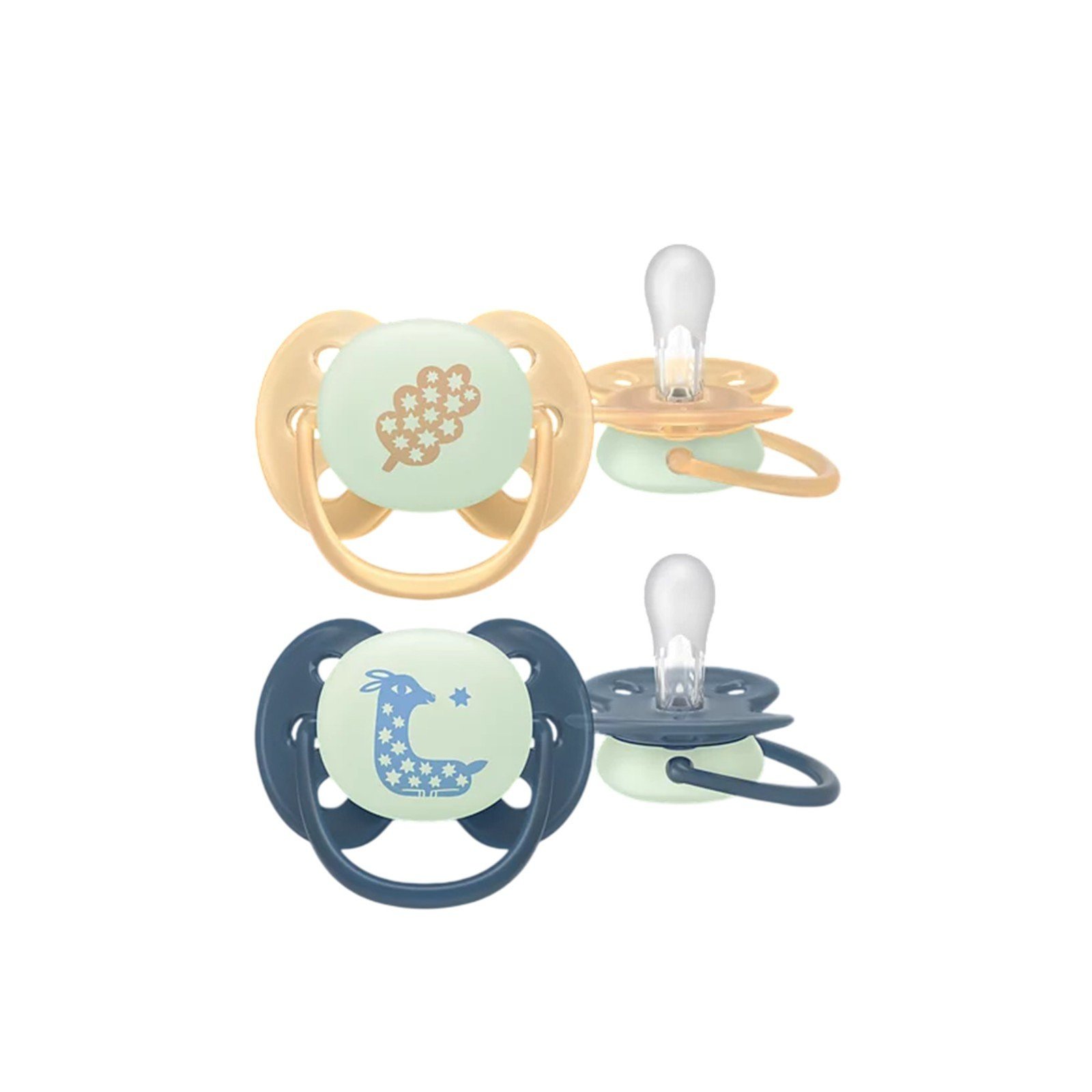 Philips Avent مصاصة ليلية فائقة النعومة 6-18 شهر للأولاد ×2