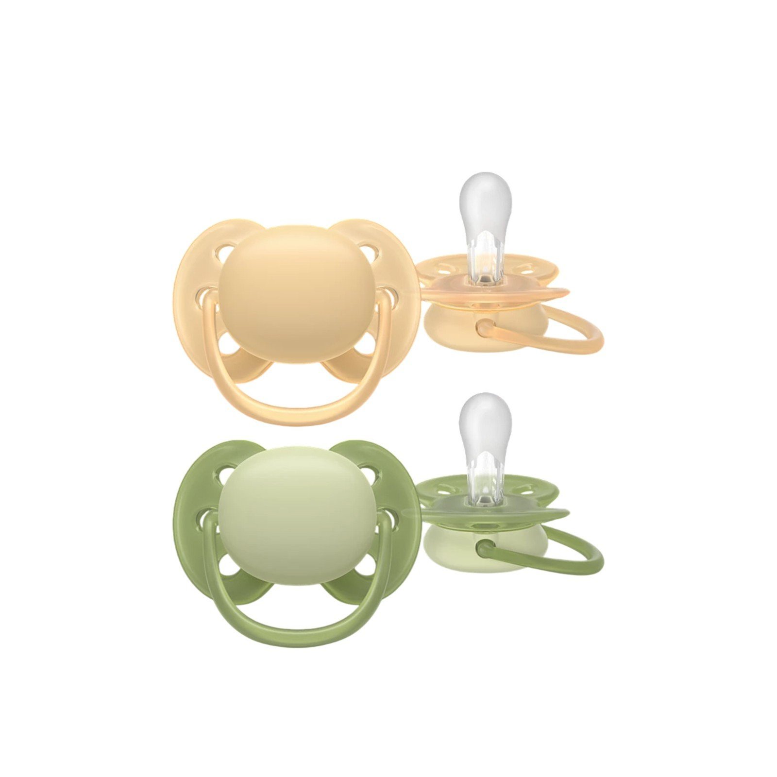 Philips Avent Chupeta Ultra Soft 6-18m Bege/Verde x2