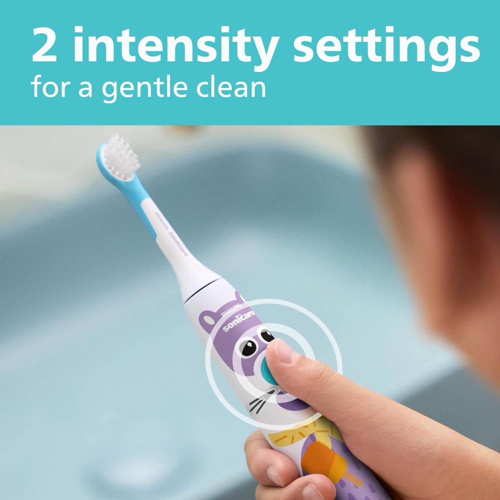 Philips Sonicare For Kids 3+ Brosse à Dents Électrique HX3601/01 Édition Design a Pet