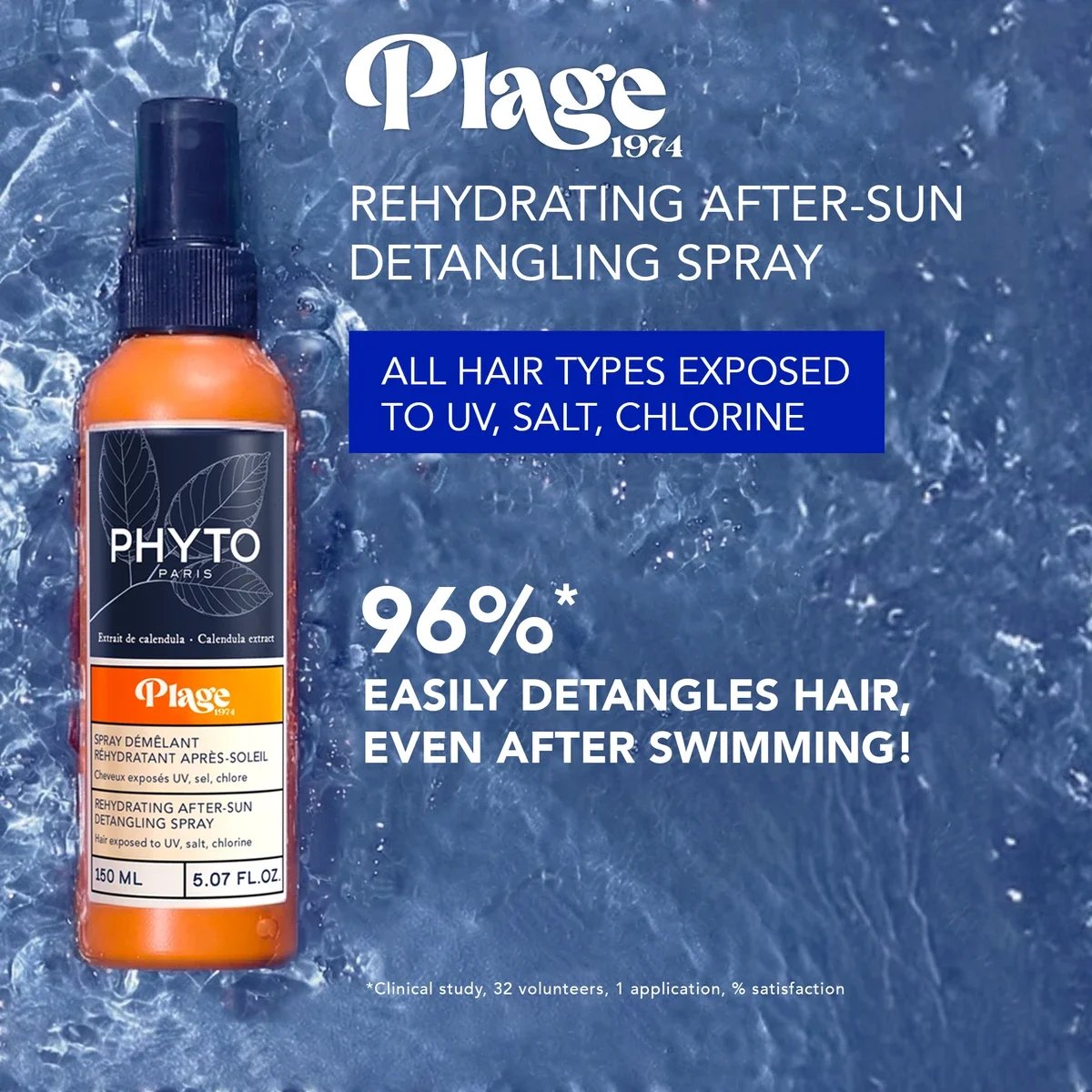 Phyto Plage Rehydrating After-Sun Detangling Spray 150ml (5.07floz)