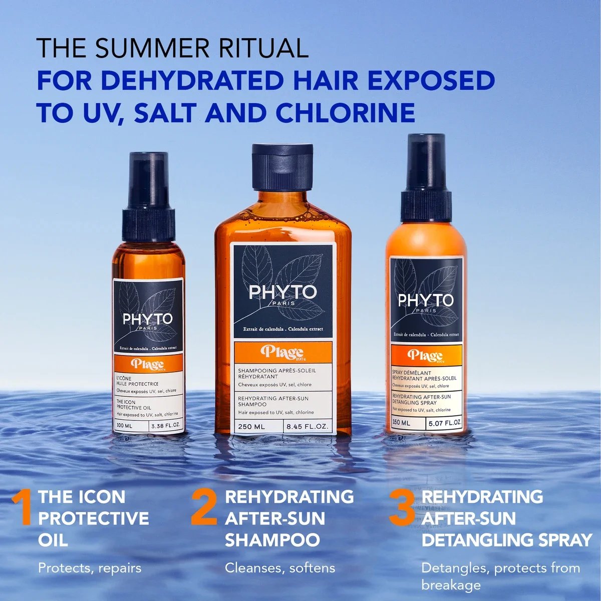 Phyto Plage Rehydrating After-Sun Detangling Spray 150ml (5.07floz)
