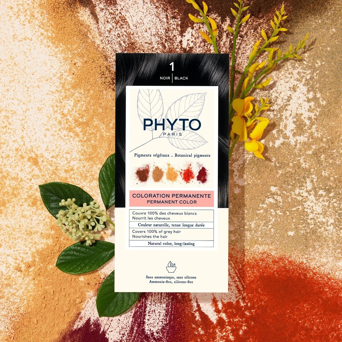 Phytocolor Permanent Color Shade 1 Black