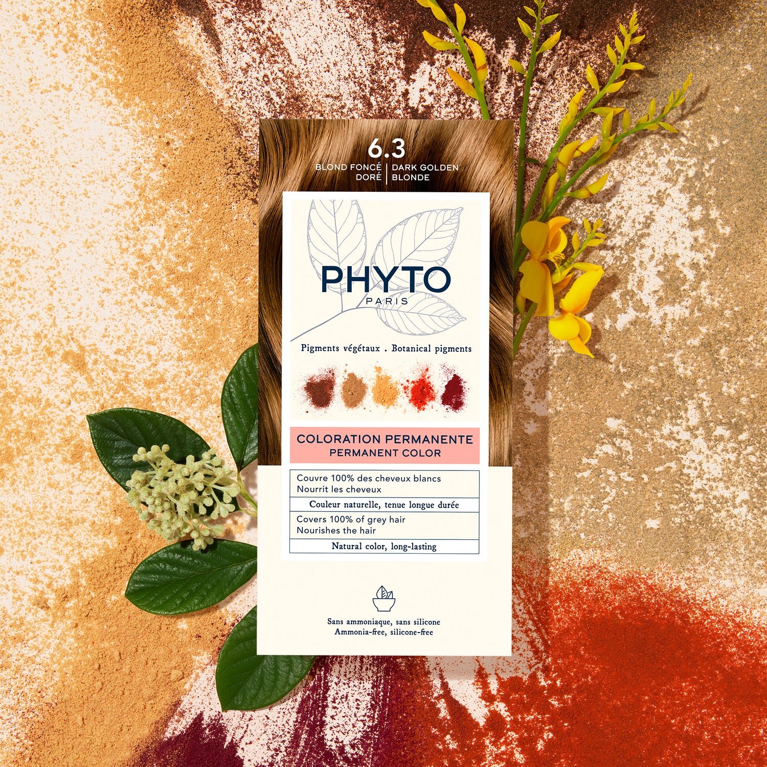 Phytocolor Permanent Color Shade 6.3 Dark Golden Blonde