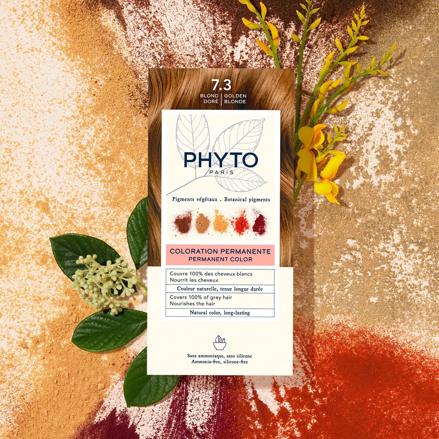 Phytocolor Permanent Color Shade 7.3 Golden Blonde