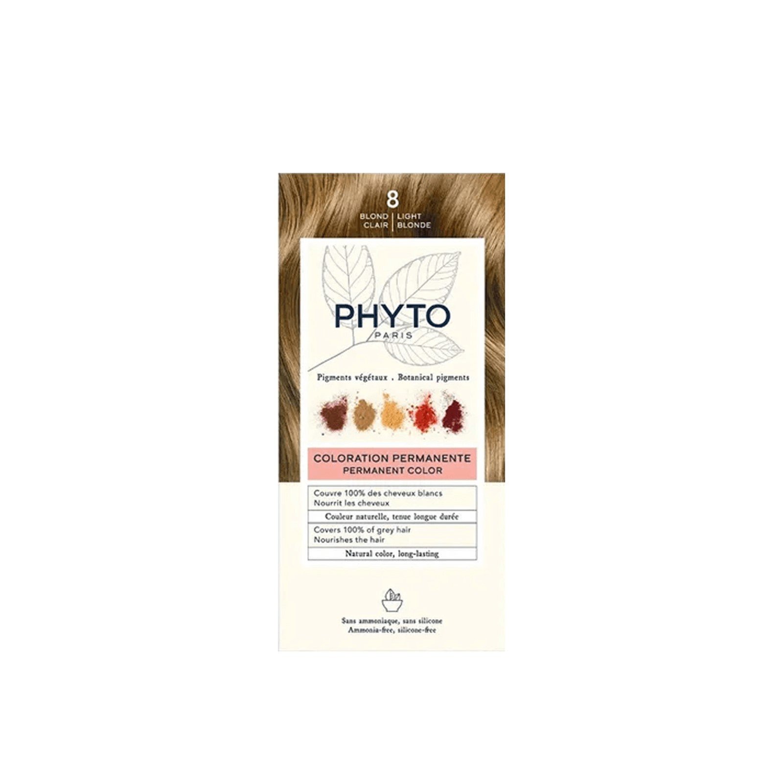 Phytocolor Permanent Color Shade 8 Light Blonde