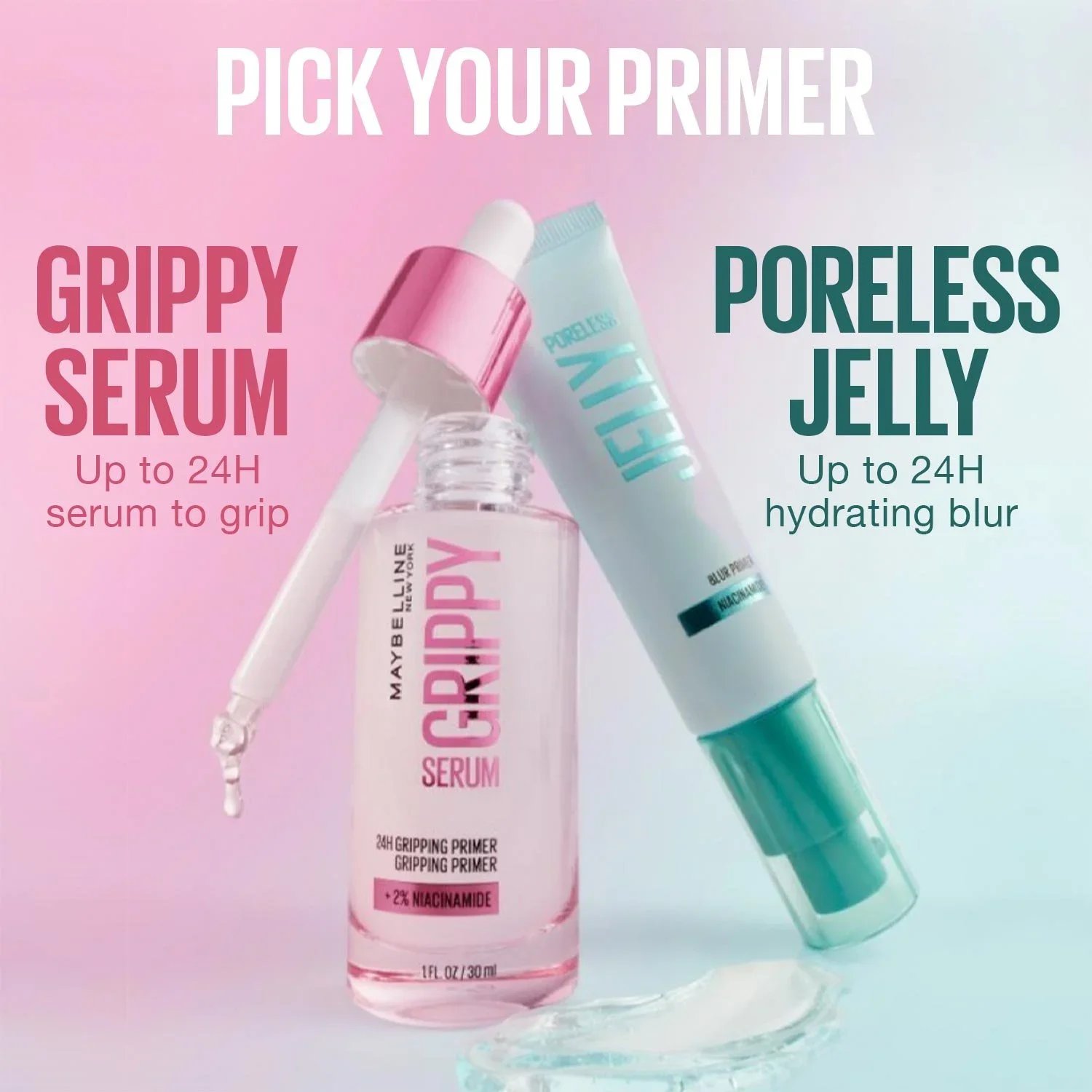 Maybelline Grippy Serum Primer Hidratante de Fixação 24h 30ml