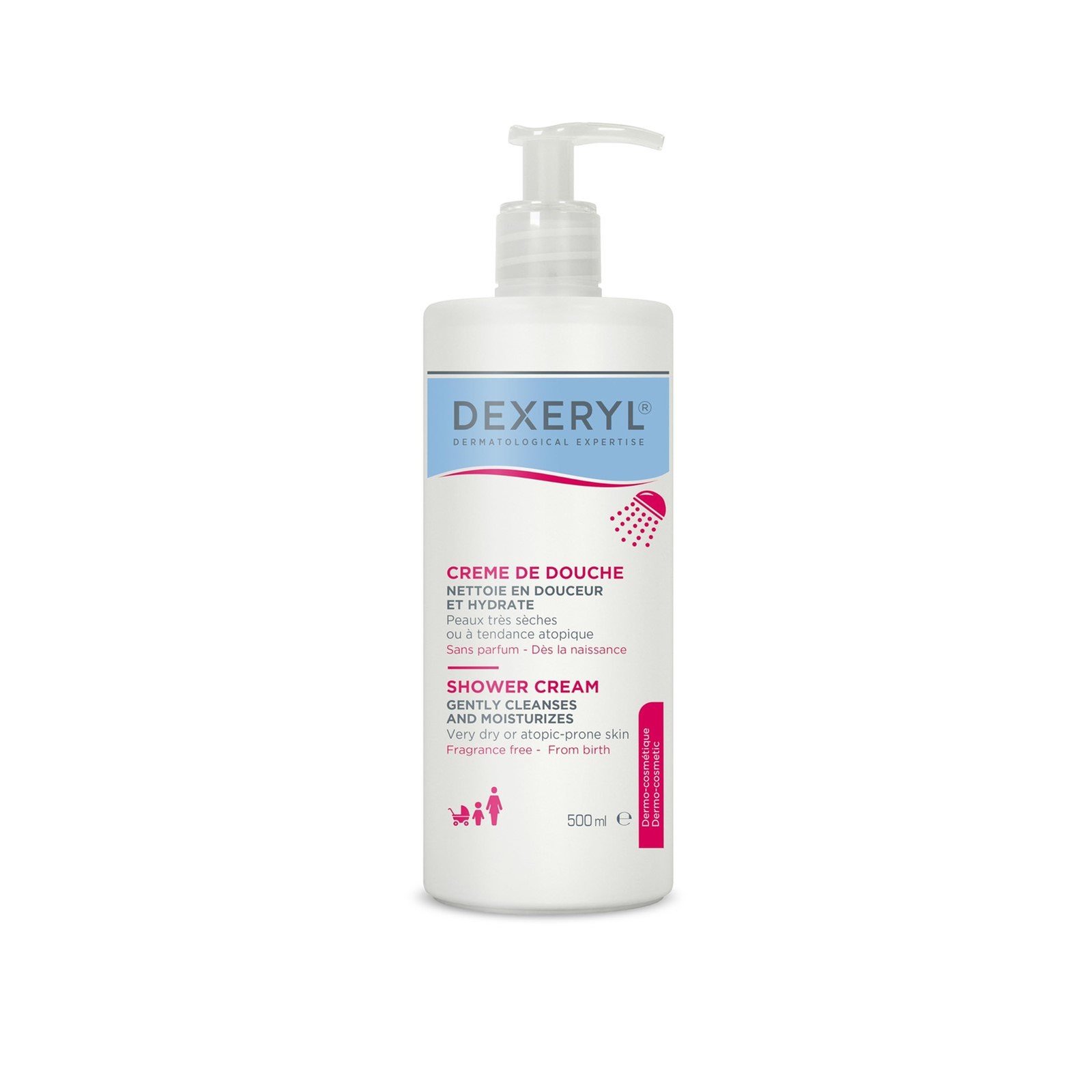 Pierre Fabre Dermatologie Dexeryl Shower Cleansing Cream 500ml (16.91fl oz)