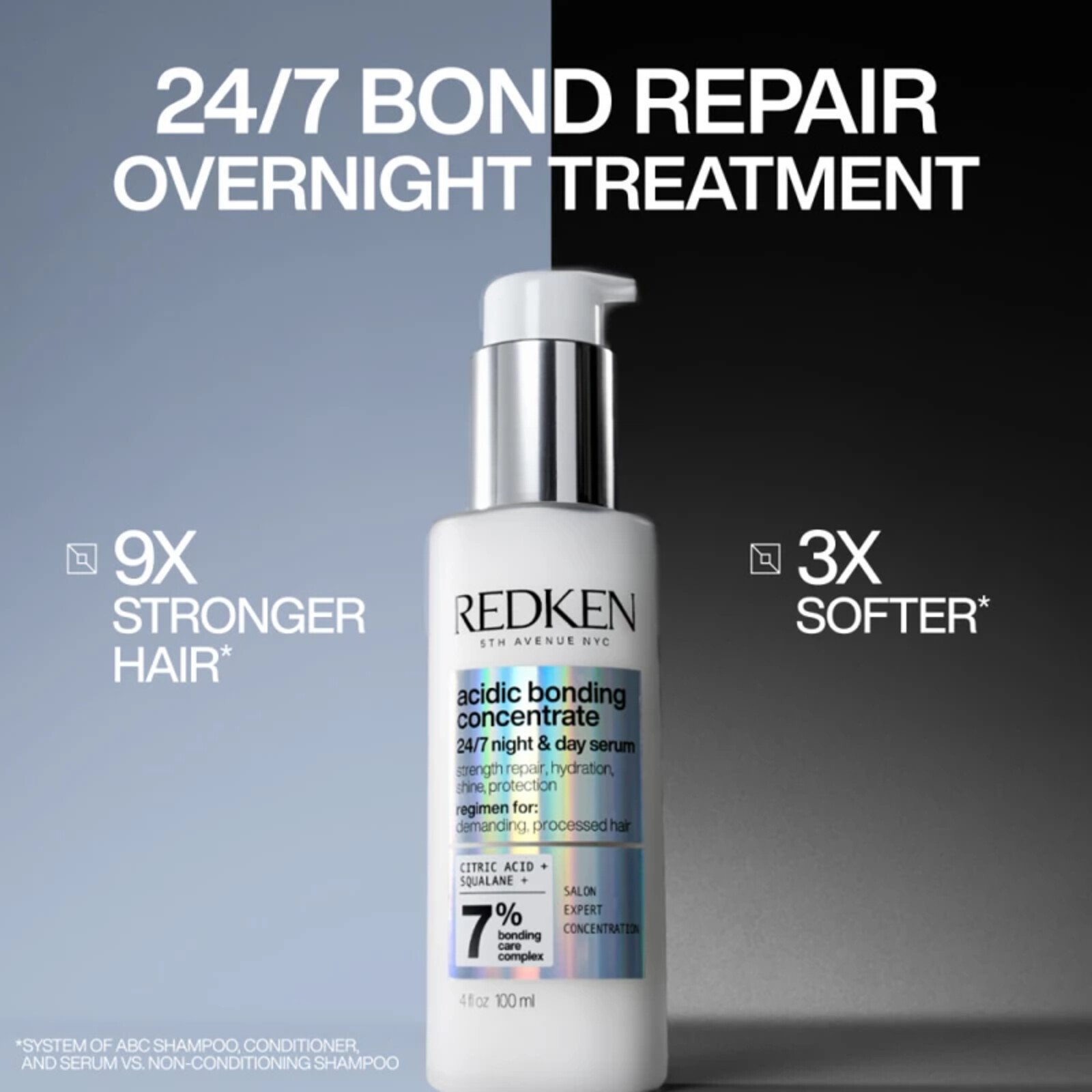 Redken Acidic Bonding Concentrate 24/7 Night & Day Serum 100ml