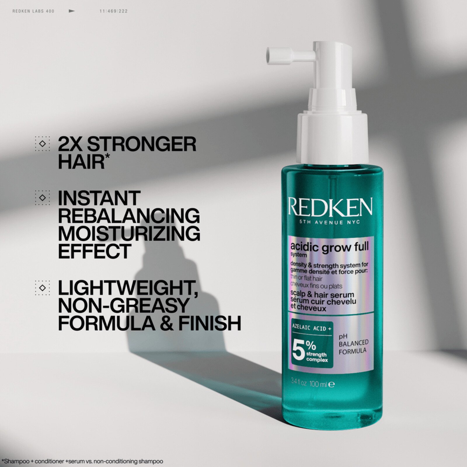 Redken Acidic Grow سيروم كثافة الشعر وفروة الرأس 100ml