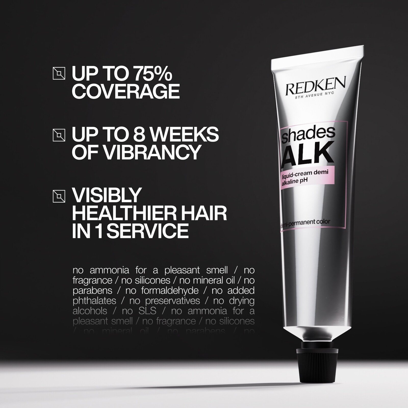 Redken Shades ALK Liquid-Cream Alkaline pH Demi-Permanent Hair Dye 3N Espresso 60ml