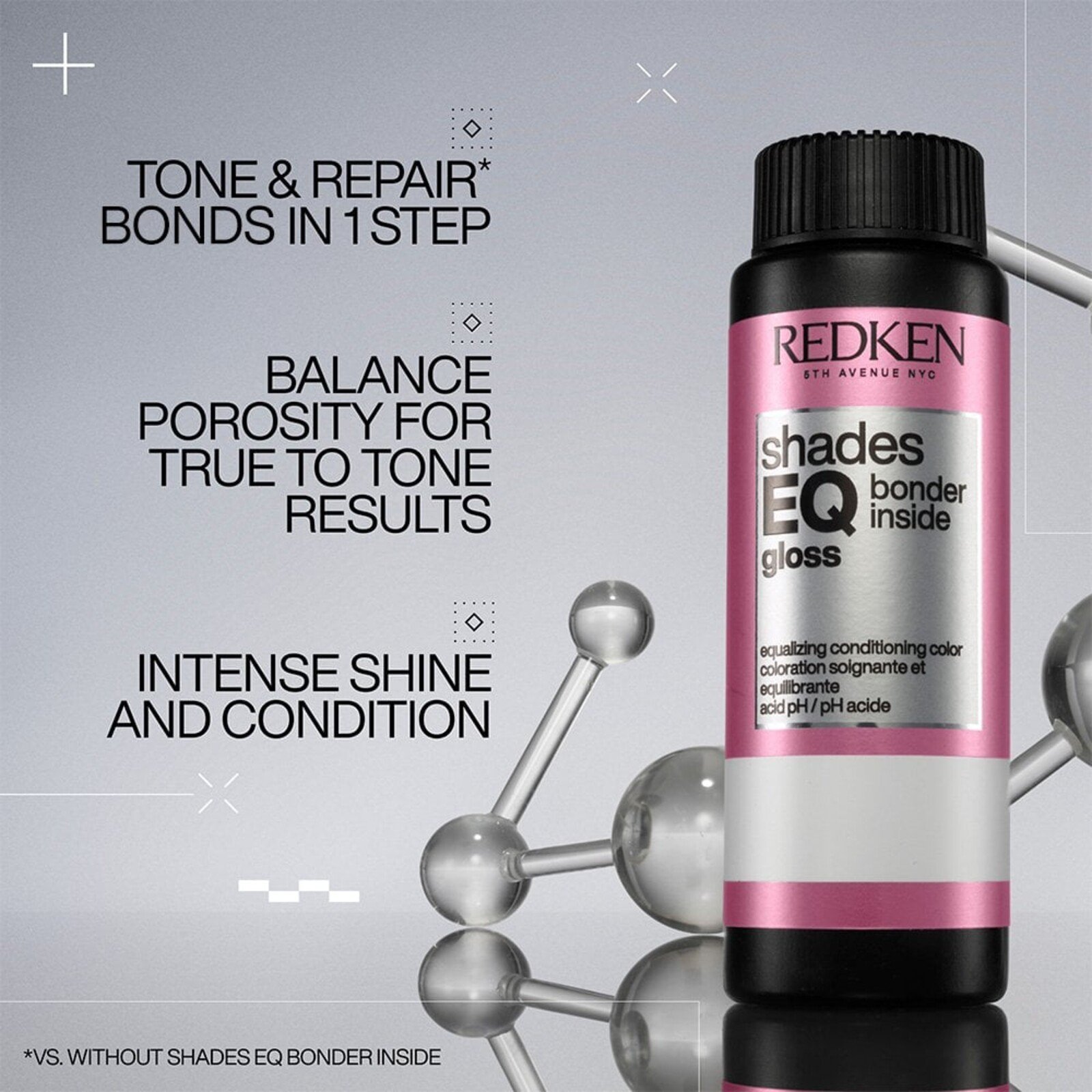 Redken Shades EQ Gloss Bonder Inside Demi-Permanent Boja za Kosu 08V Iridescent Quartz 60ml